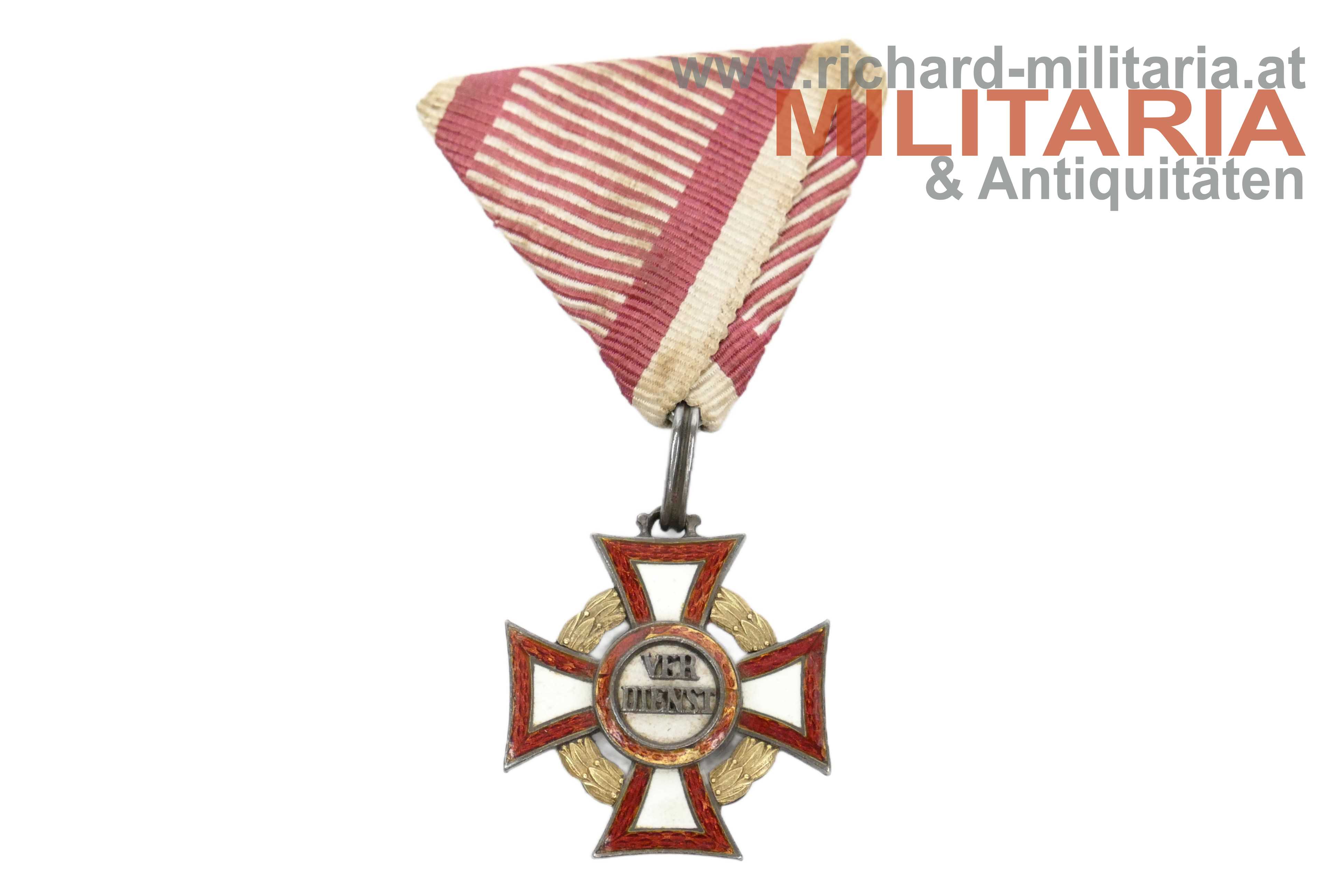 k.u.k. Militärverdienstkreuz 3. Klasse mit KD - Übergangstyp