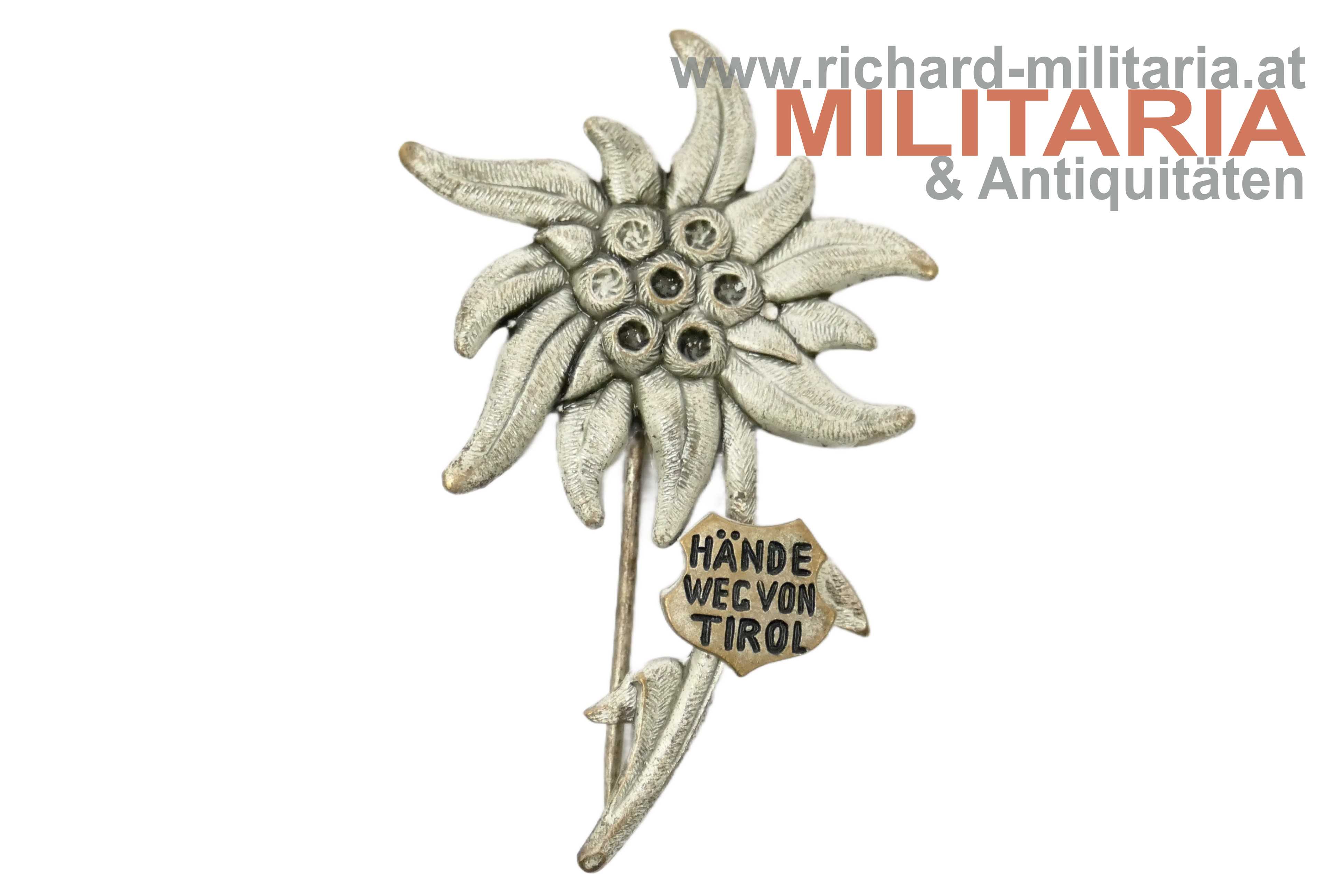 k.u.k. patriotisches Abzeichen - "Hände weg von Tirol"