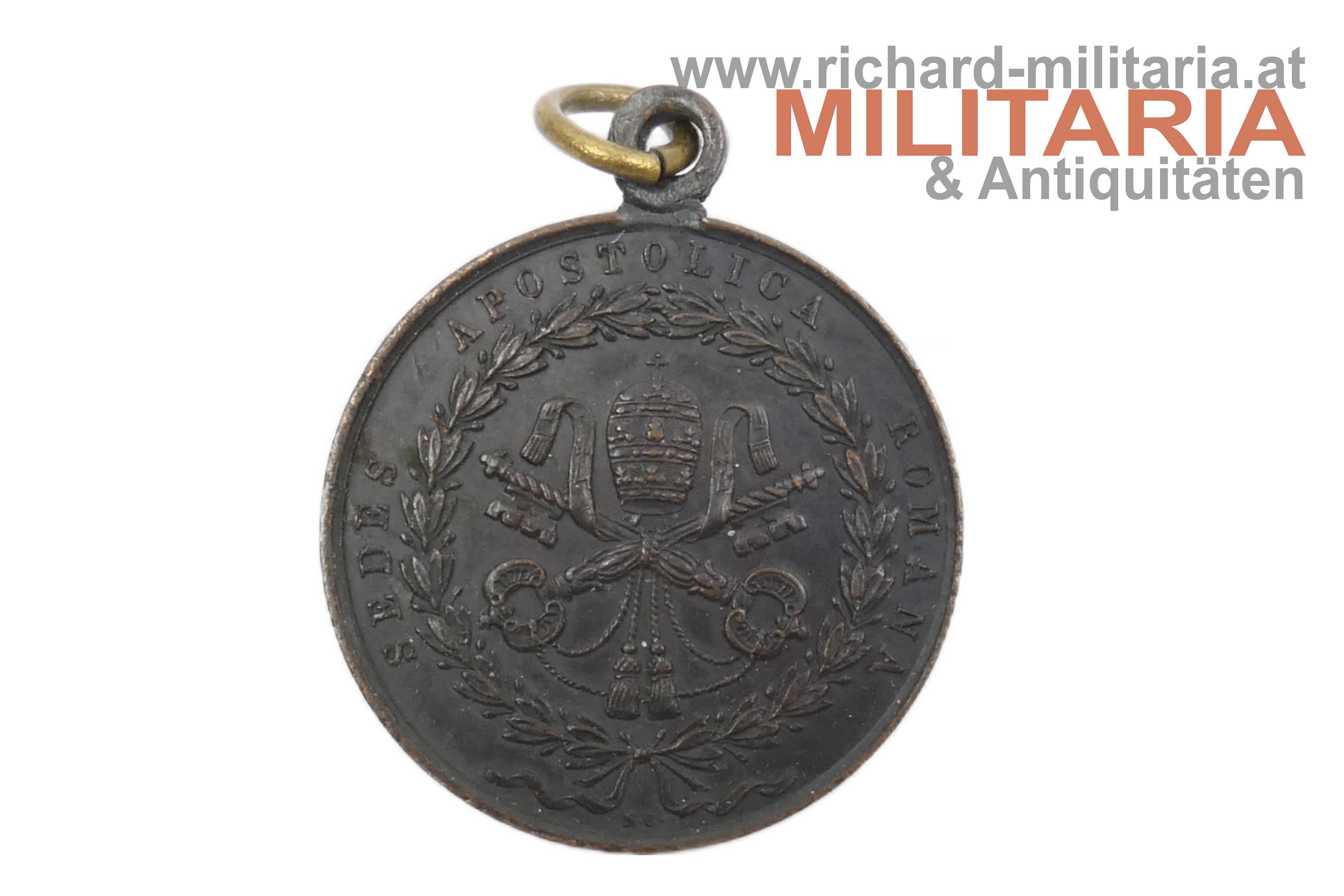 Gedenkmedaille an die Rückkehr des Papstes nach Rom 1849