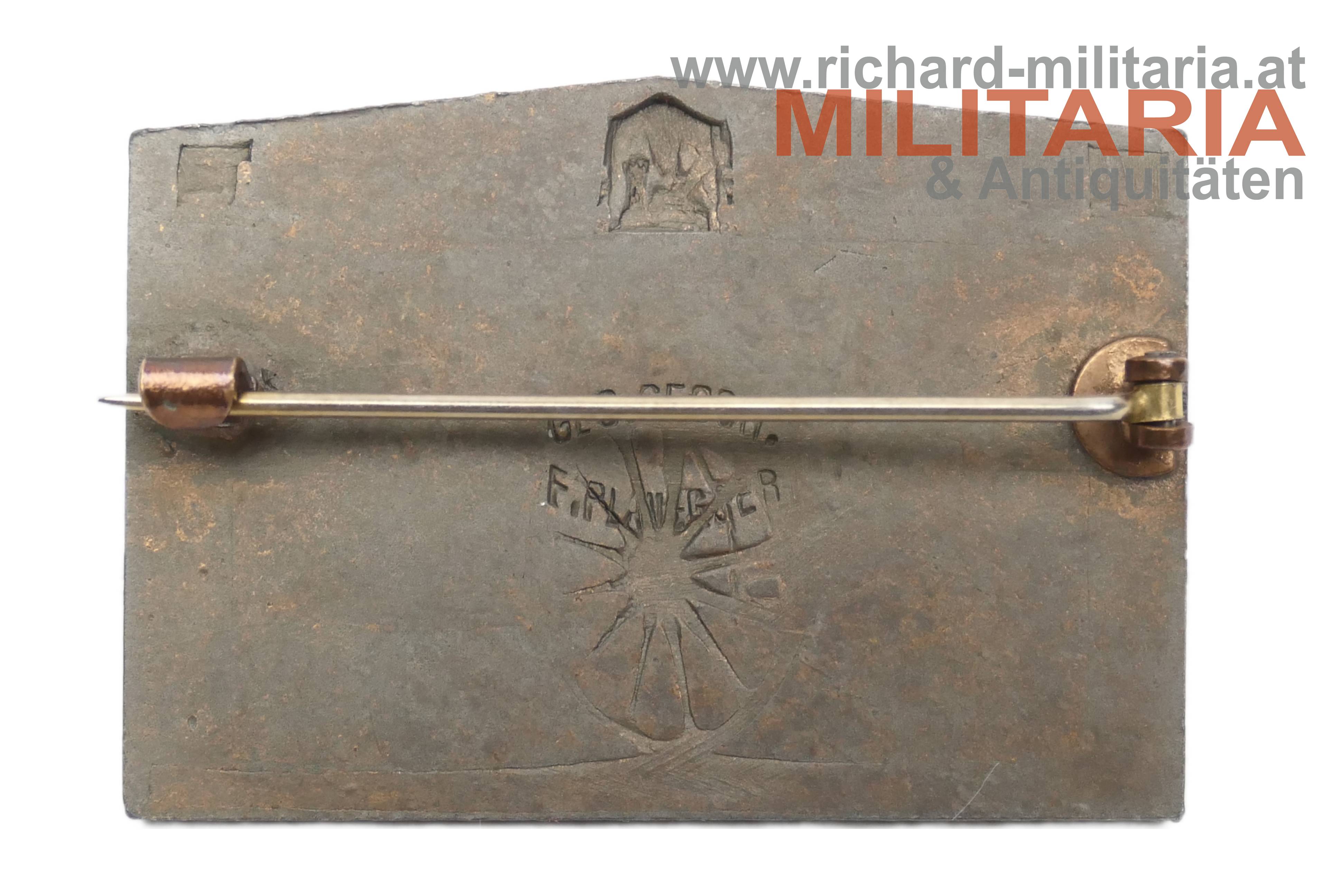k.u.k. Kappenabzeichen - 10.4 cm Feldhaubitz M1914