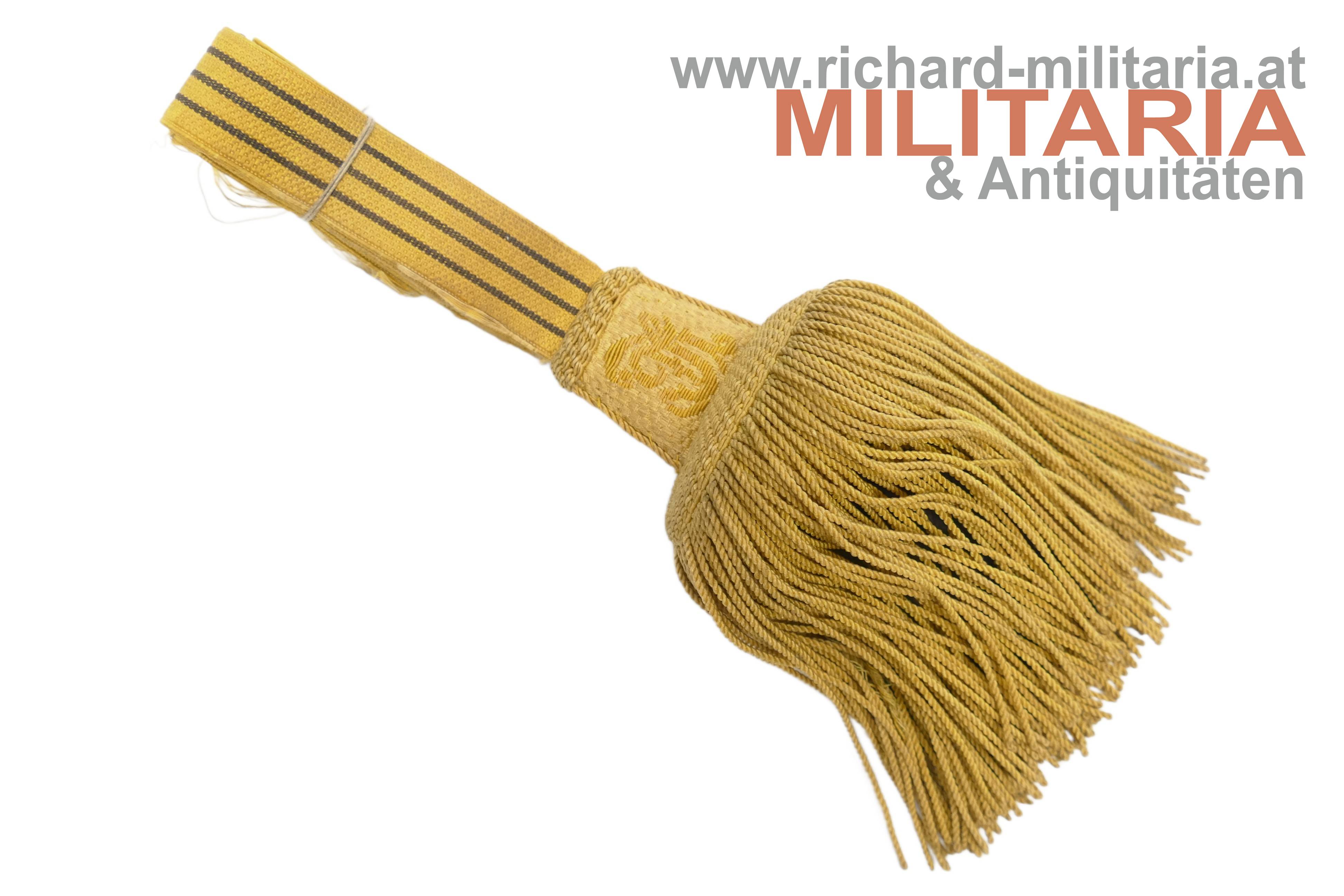 k.u.k. Säbel-Portepee für Unteroffiziere - Kaiser Franz Joseph