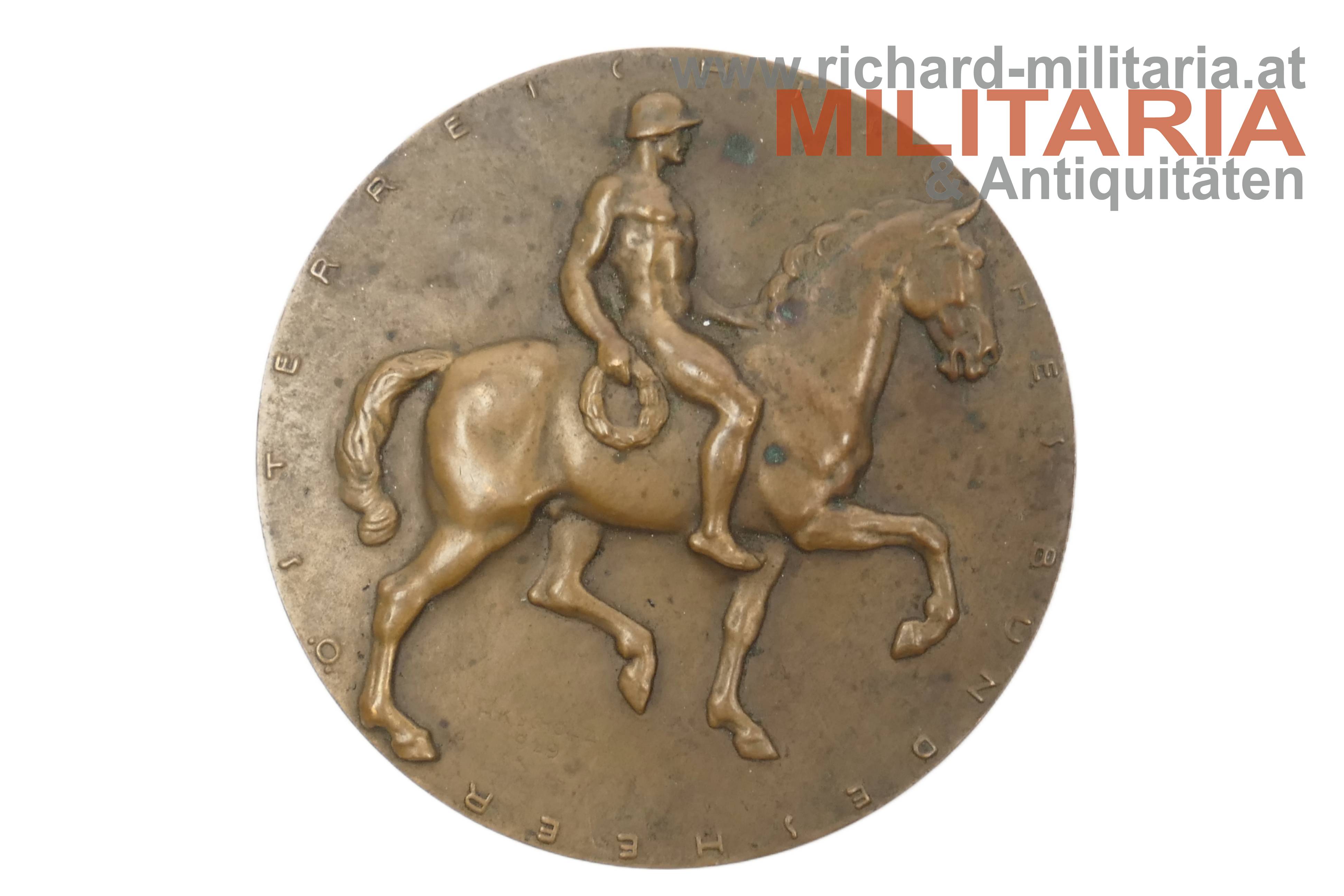 1. Republik - österr. Bundesheer - Bronzemedaille - Sieger Wettbewerb zu Pferd 1929