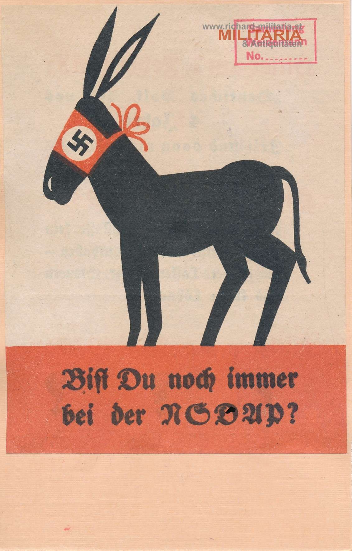 Anti-Nazi Postkarte - Bundesstaat Österreich