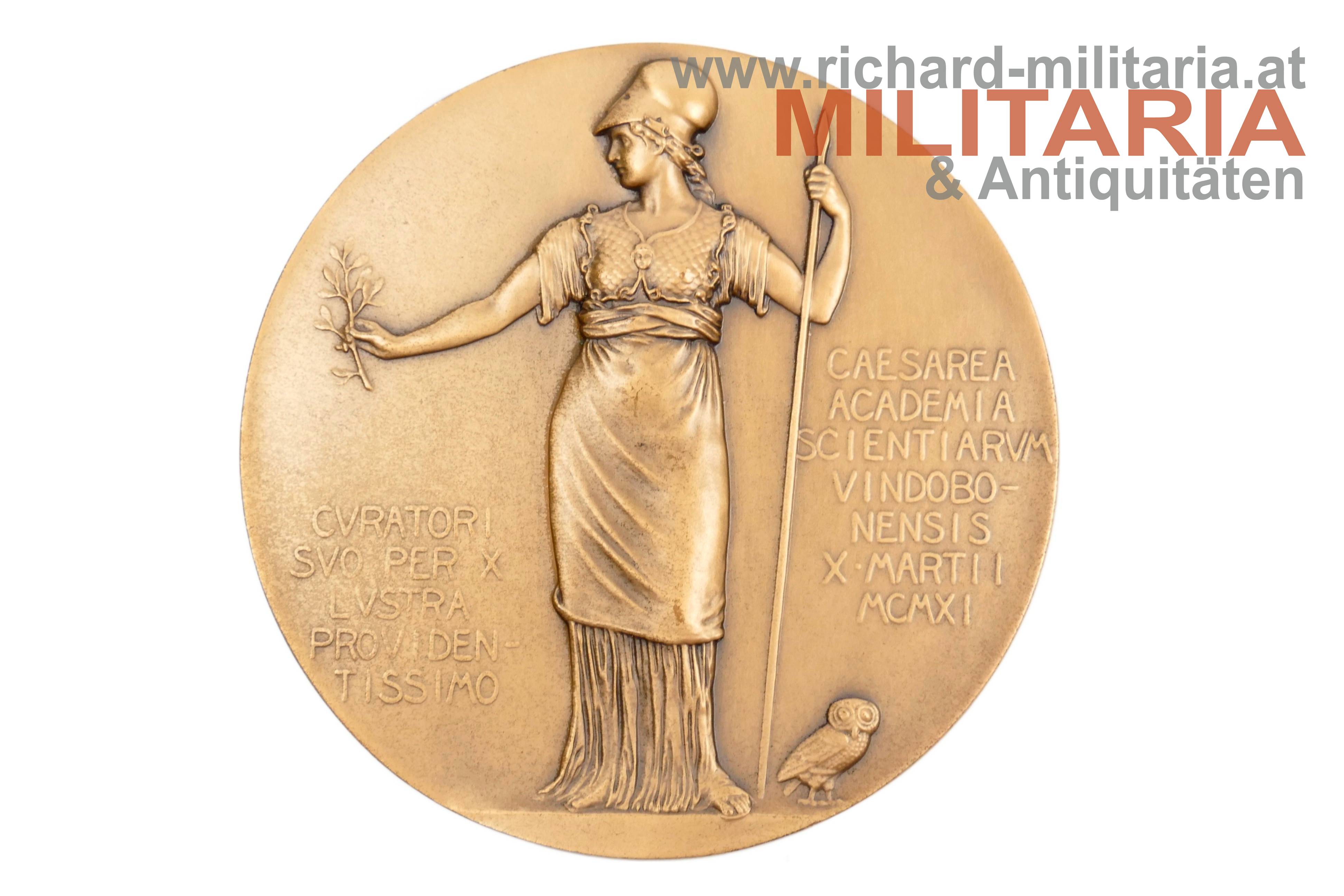 k.u.k. Medaille - Erzherzog Rainer - 50 jähr. Jubiläum als Kurator