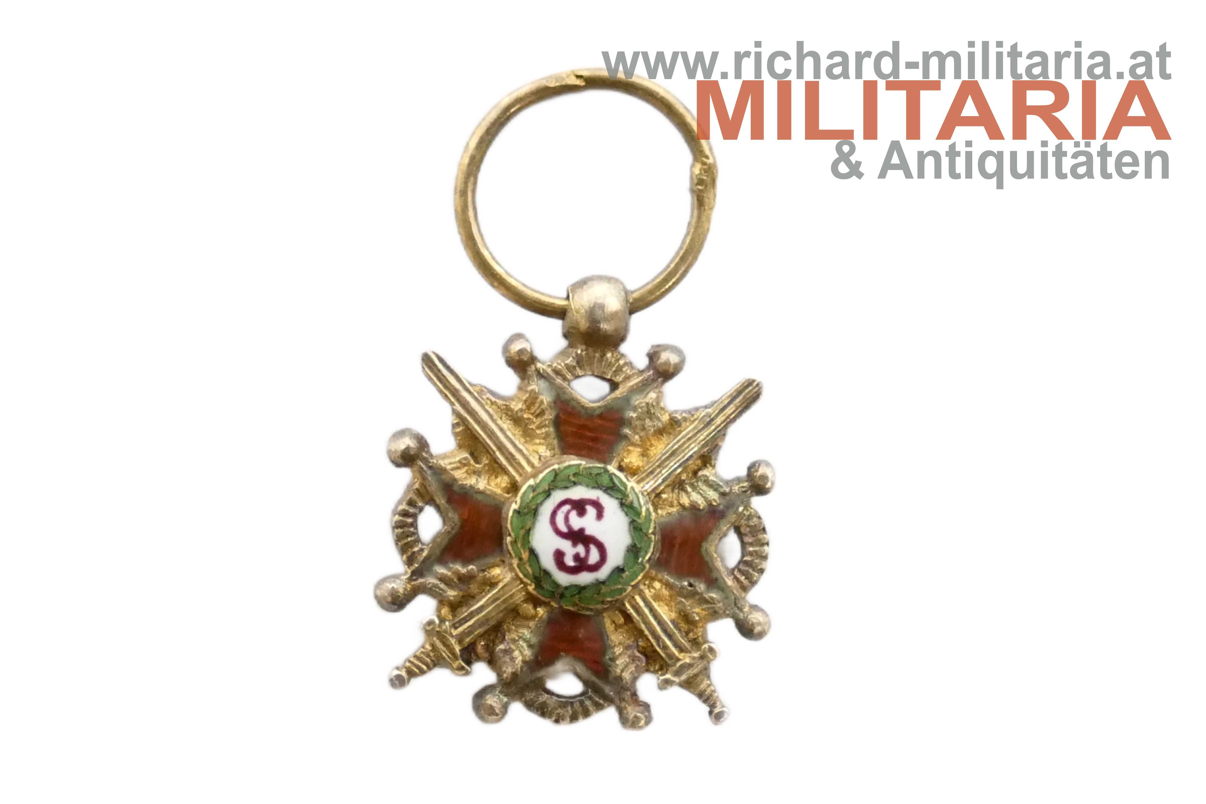 Russland - St. Stanislaus Orden mit Schwertern - MINIATUR