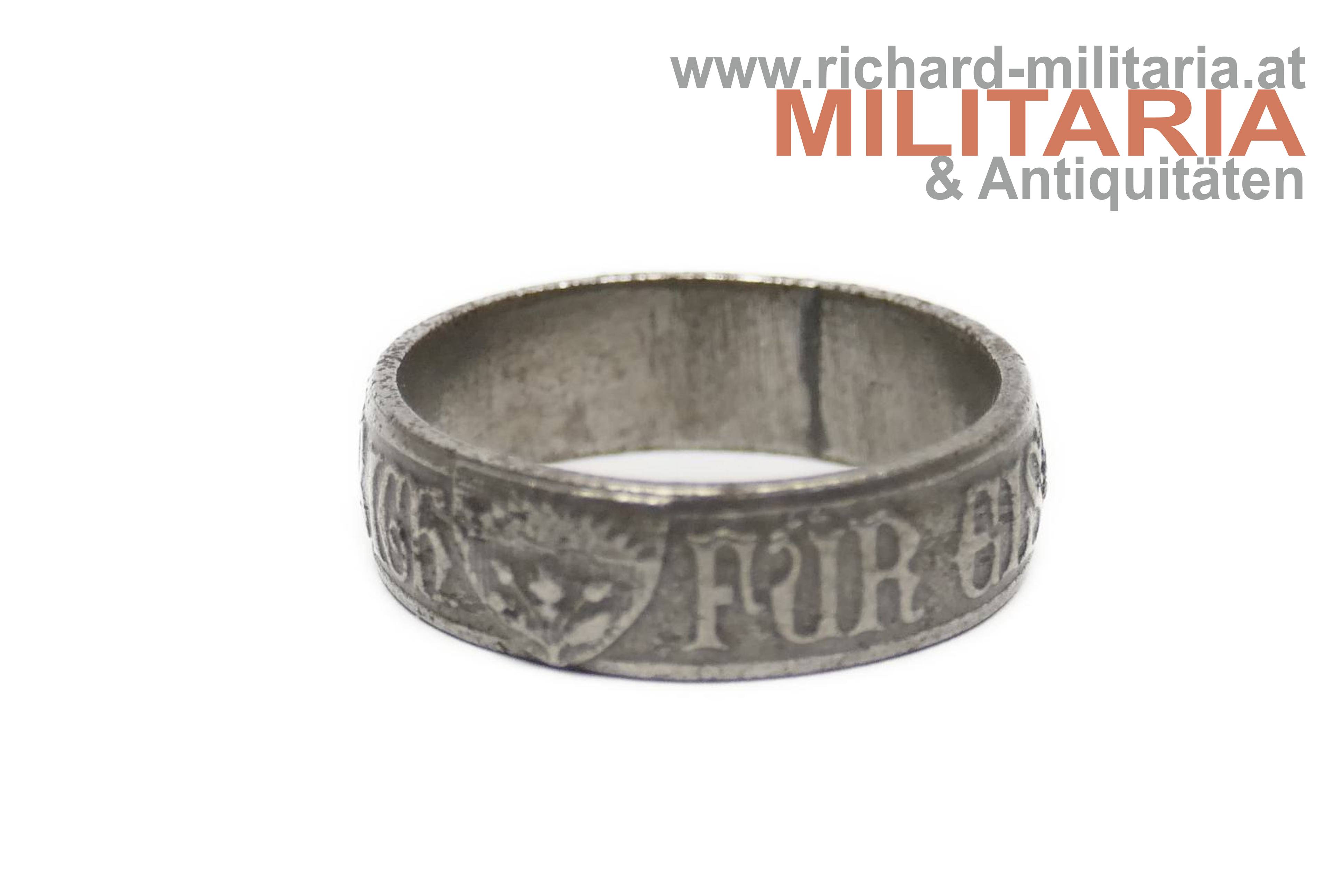 patriotischer Ring - "Gold gab ich für Eisen 1813-1913"