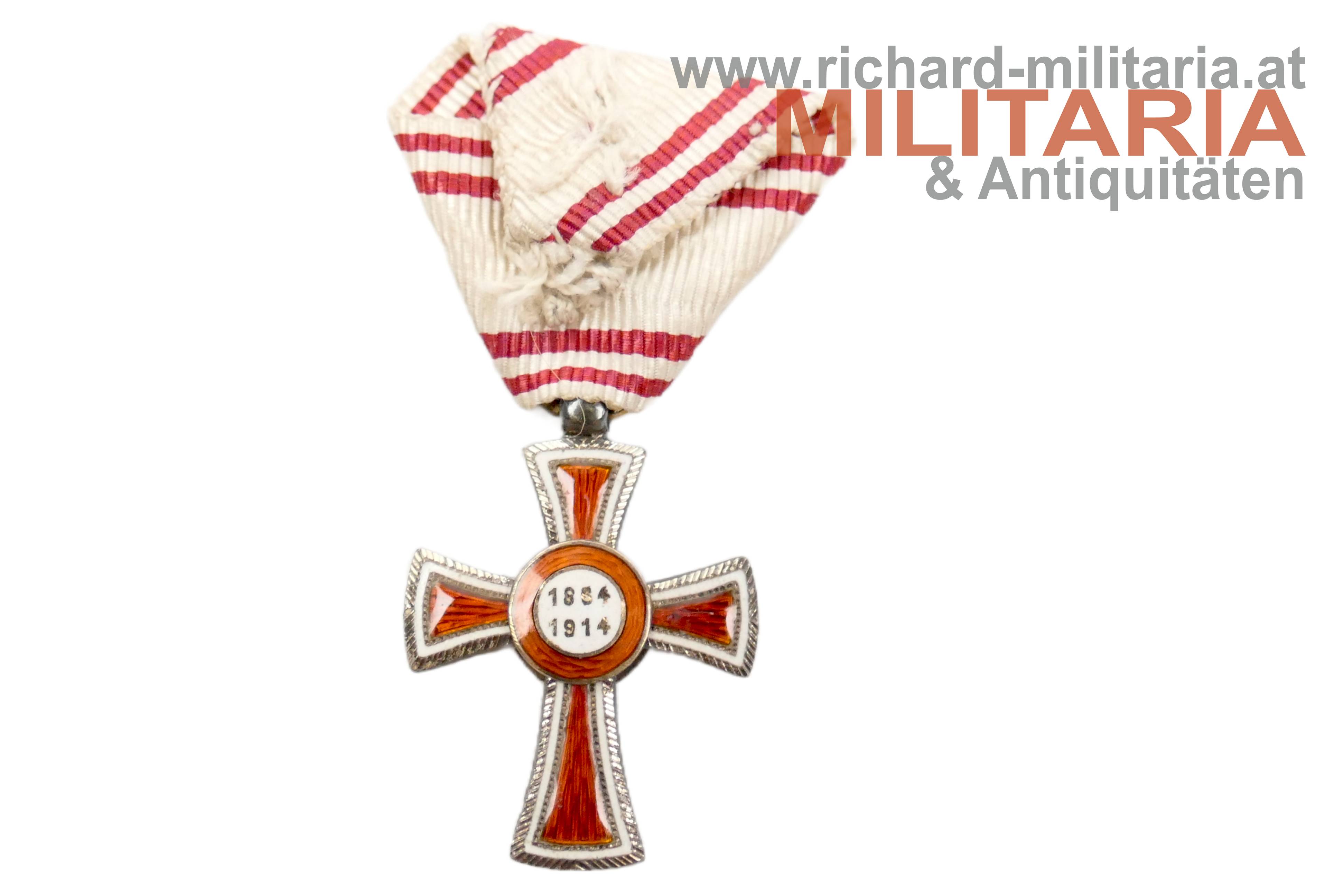 Rotes Kreuz - Ehrenzeichen 2. Klasse - MINIATUR - SILBER