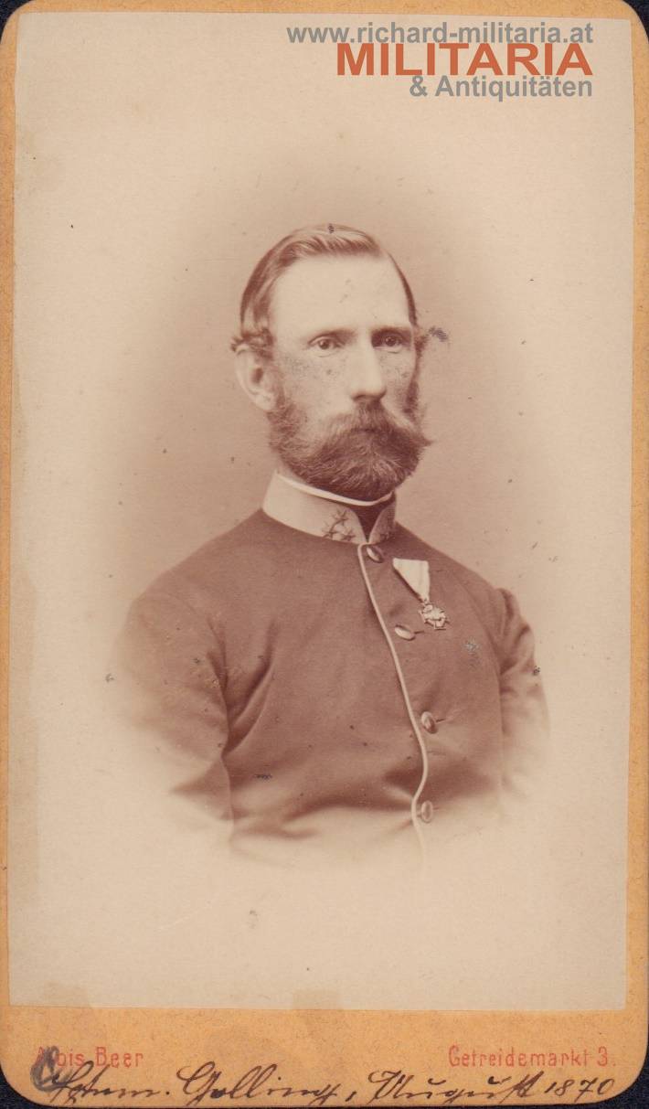 k.u.k. CdV - Hauptmann Theodor Golling 1870 - IR76