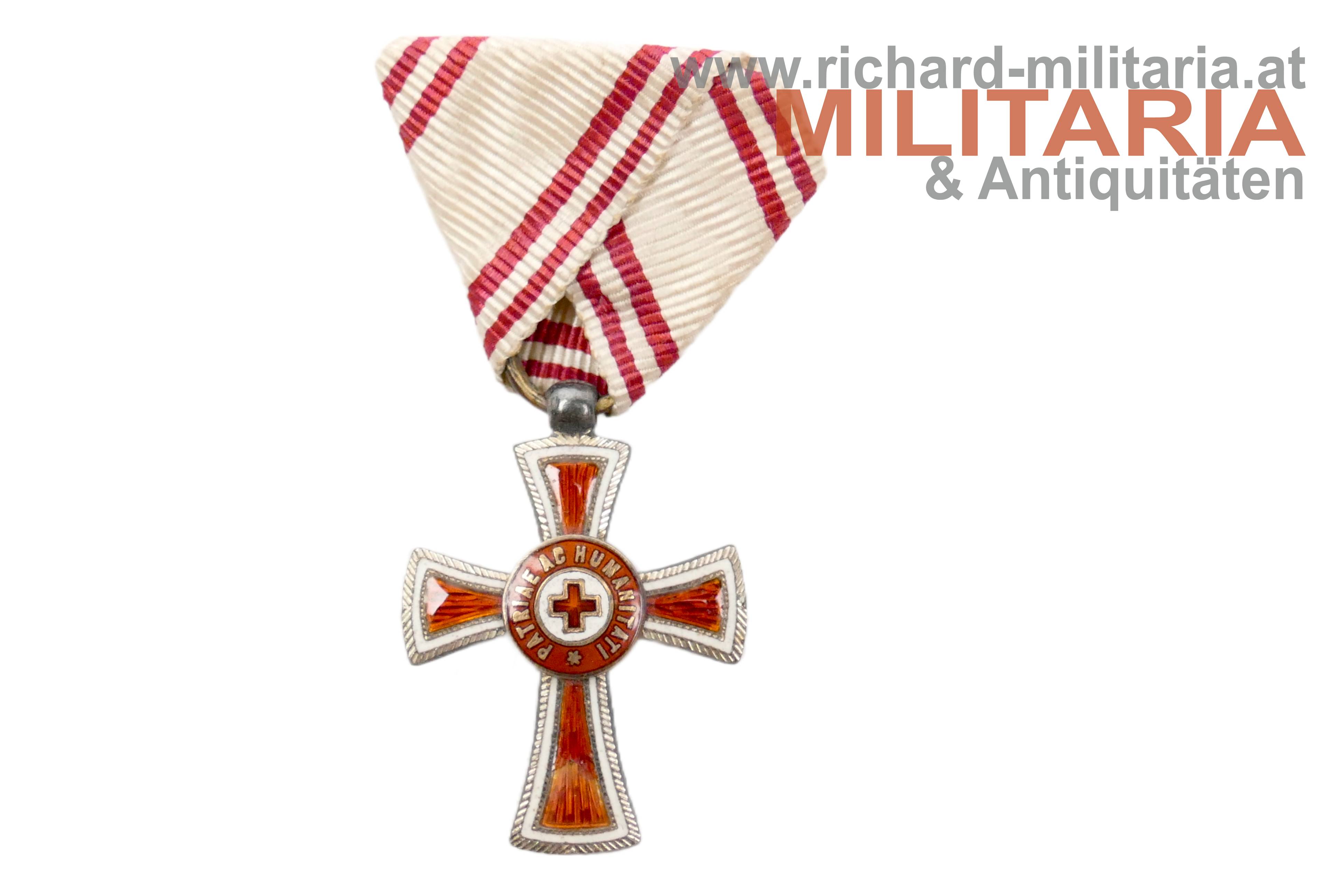 Rotes Kreuz - Ehrenzeichen 2. Klasse - MINIATUR - SILBER