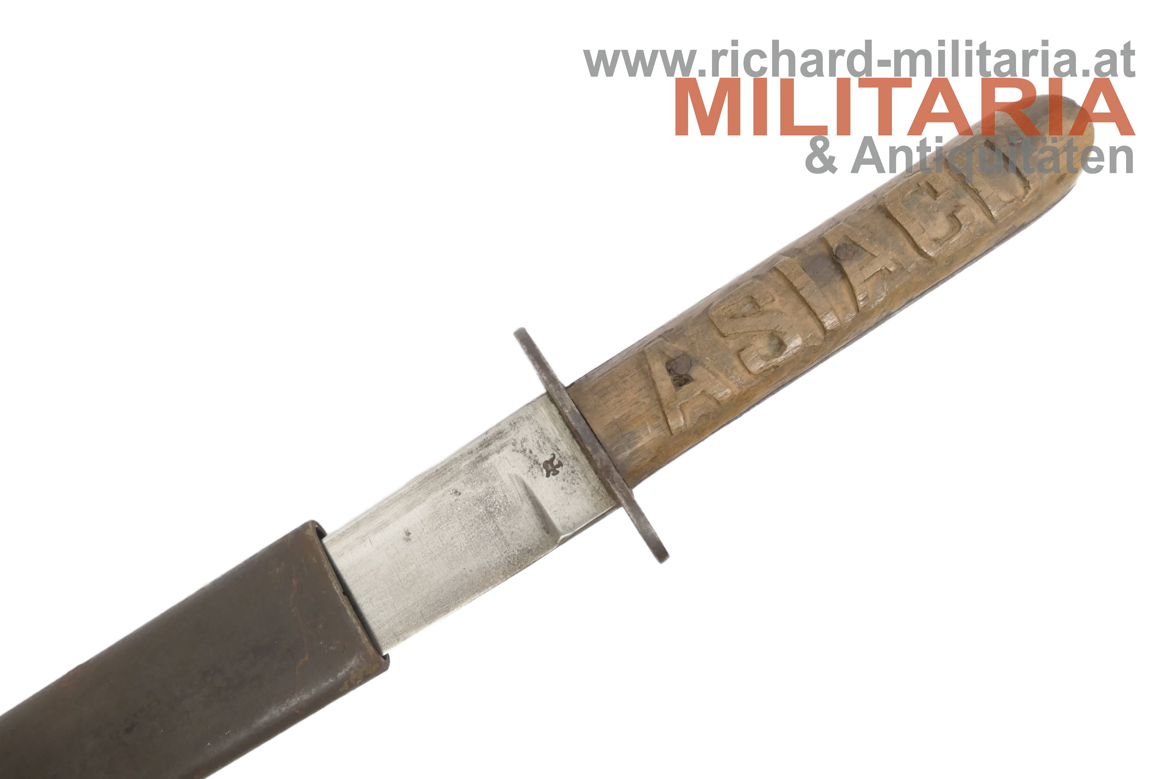 k.u.k. Grabendolch M17 - Griffverzierung "ASIAGO" - Simon Redtenbacher
