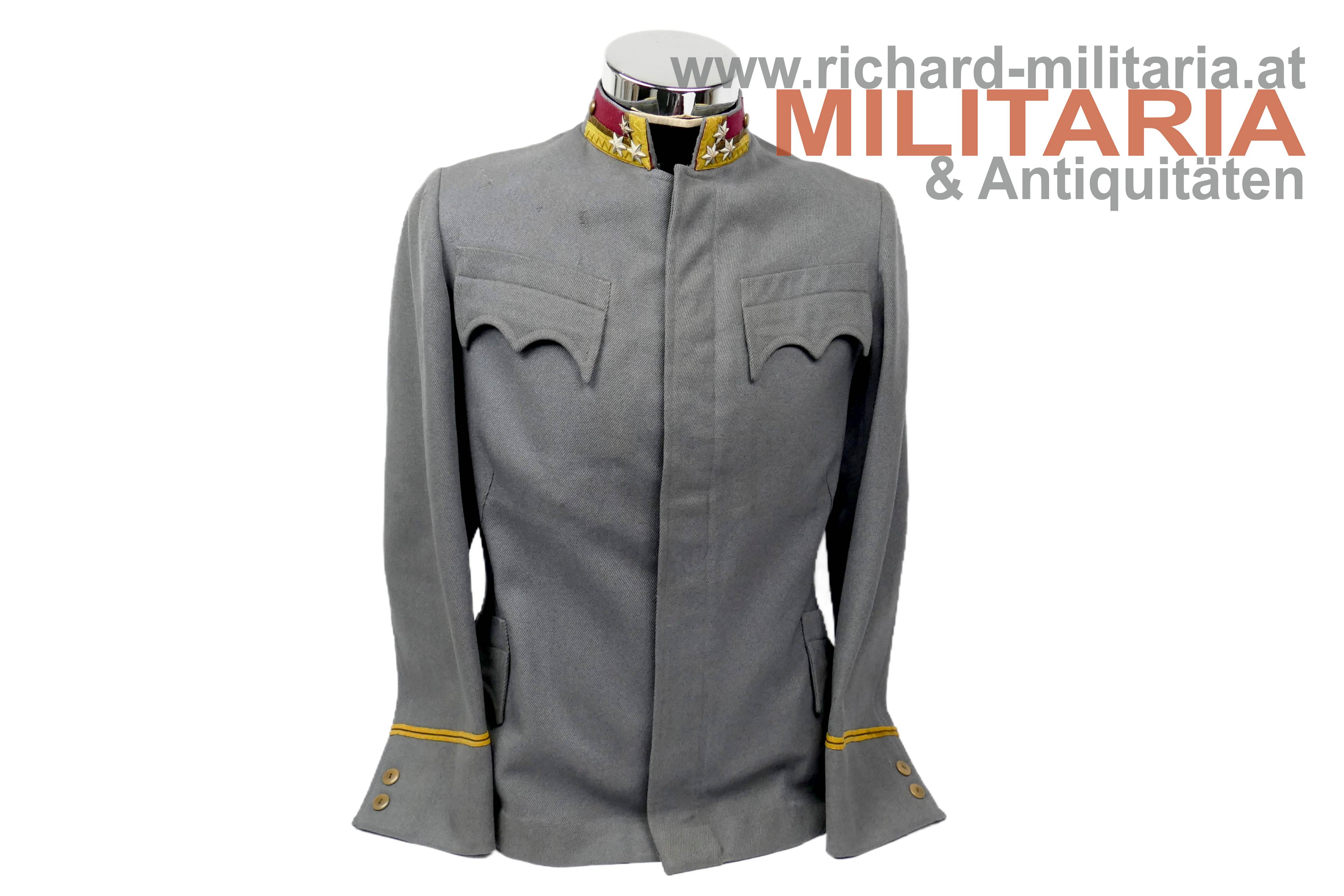 k.u.k. hechtgraue Feldbluse M1908 - Einjährig-Freiwilliger Feldwebel / Kadettaspirant