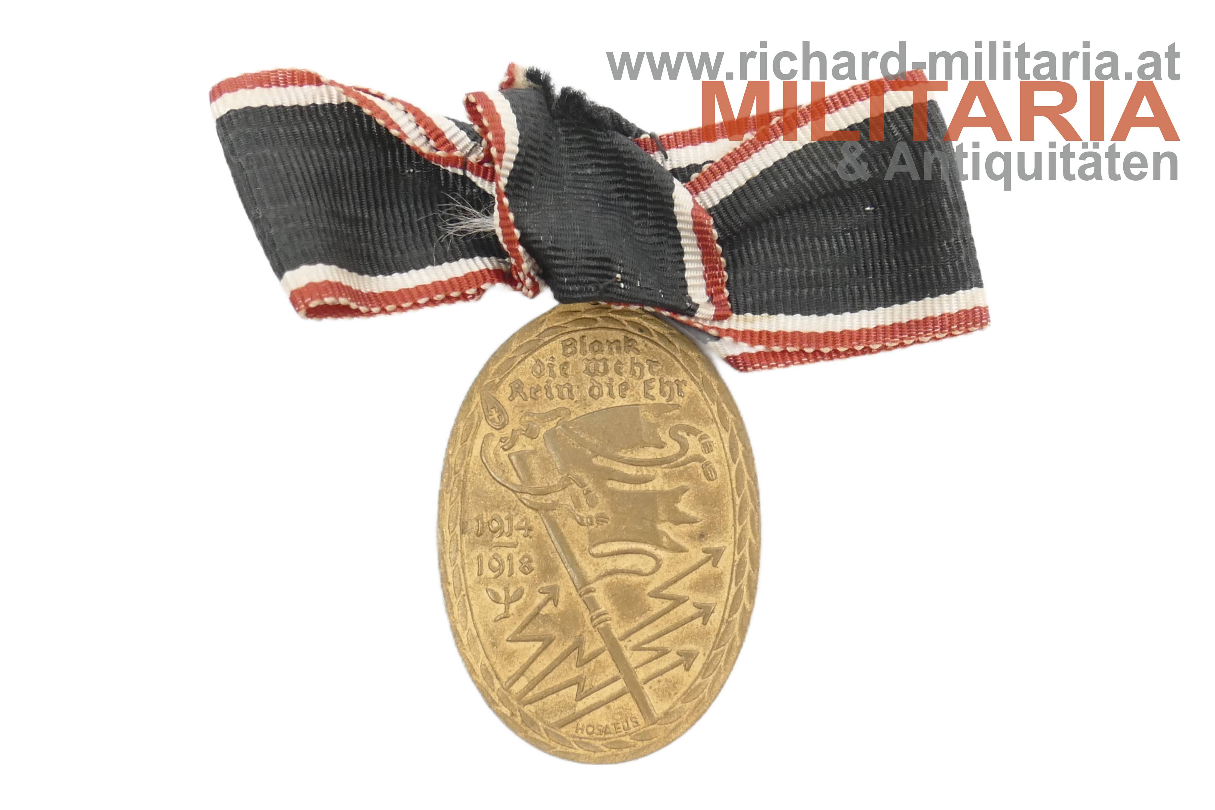 Kriegsdenkmünze 1914/1918 des Kyffhäuserbundes