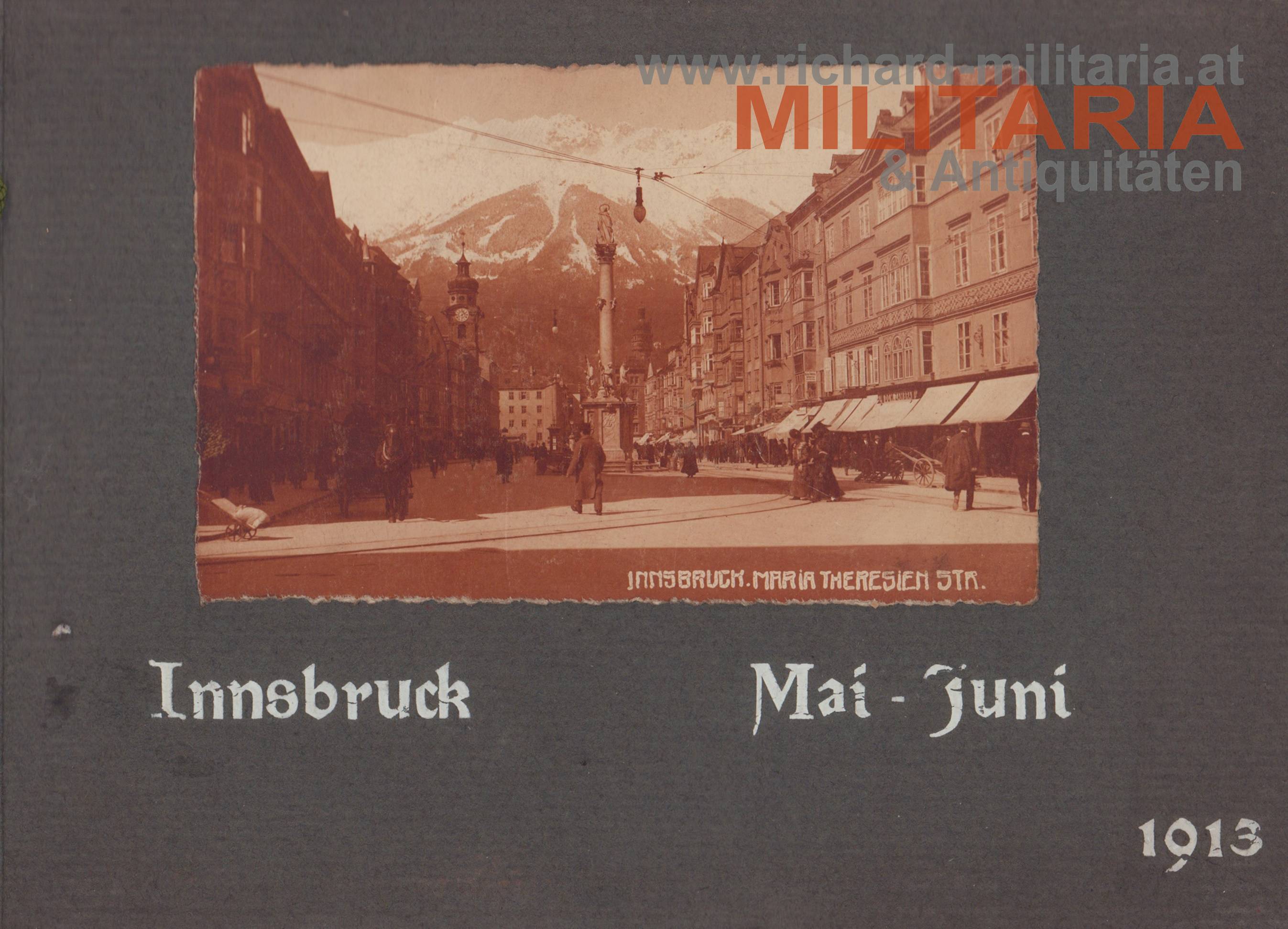 k.u.k. Fotoalbum - Innsbruck Mai - Juni 1913