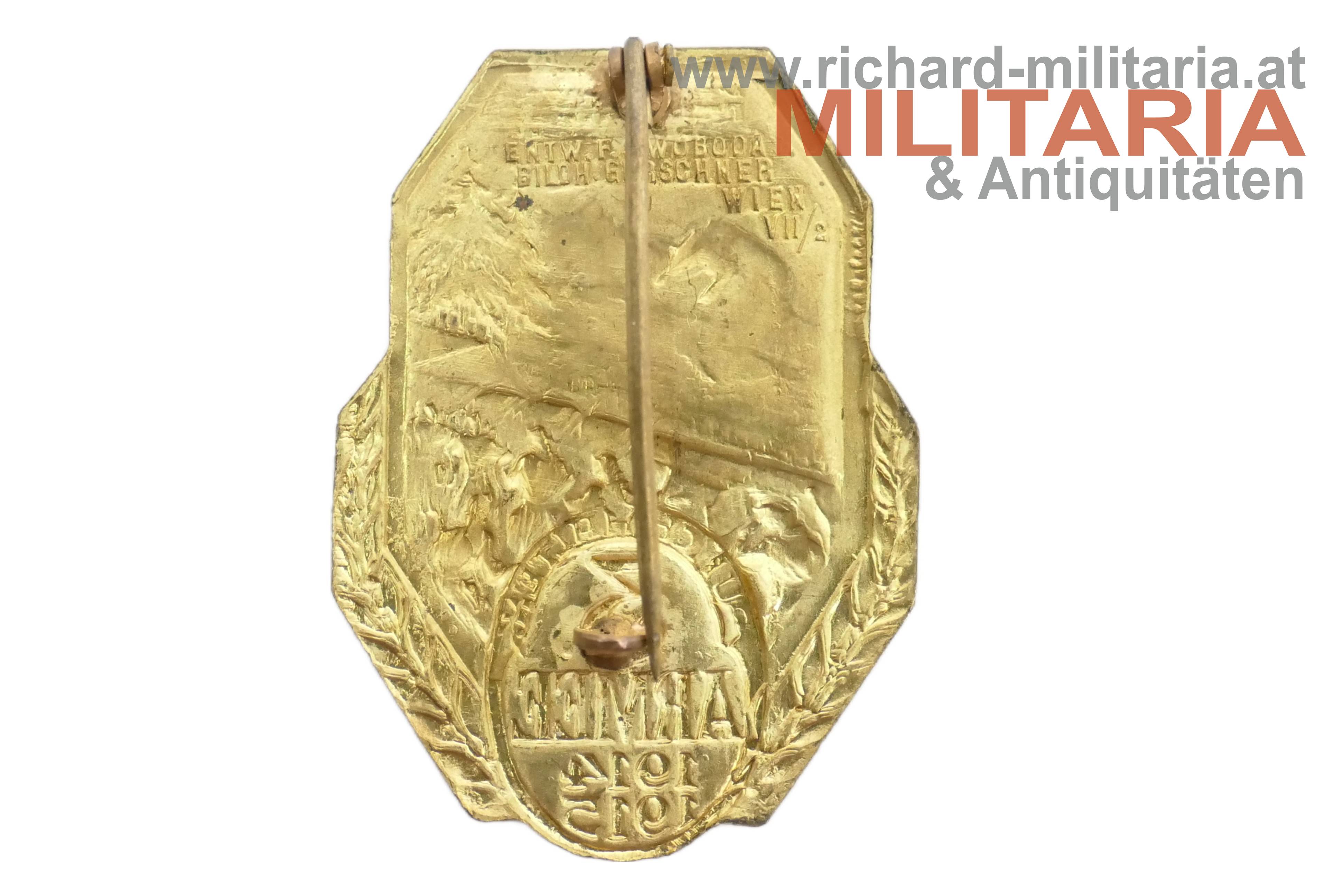 k.u.k. Kappenabzeichen - 3. Armee - Durchhalten - Karpathen - 1914-1915