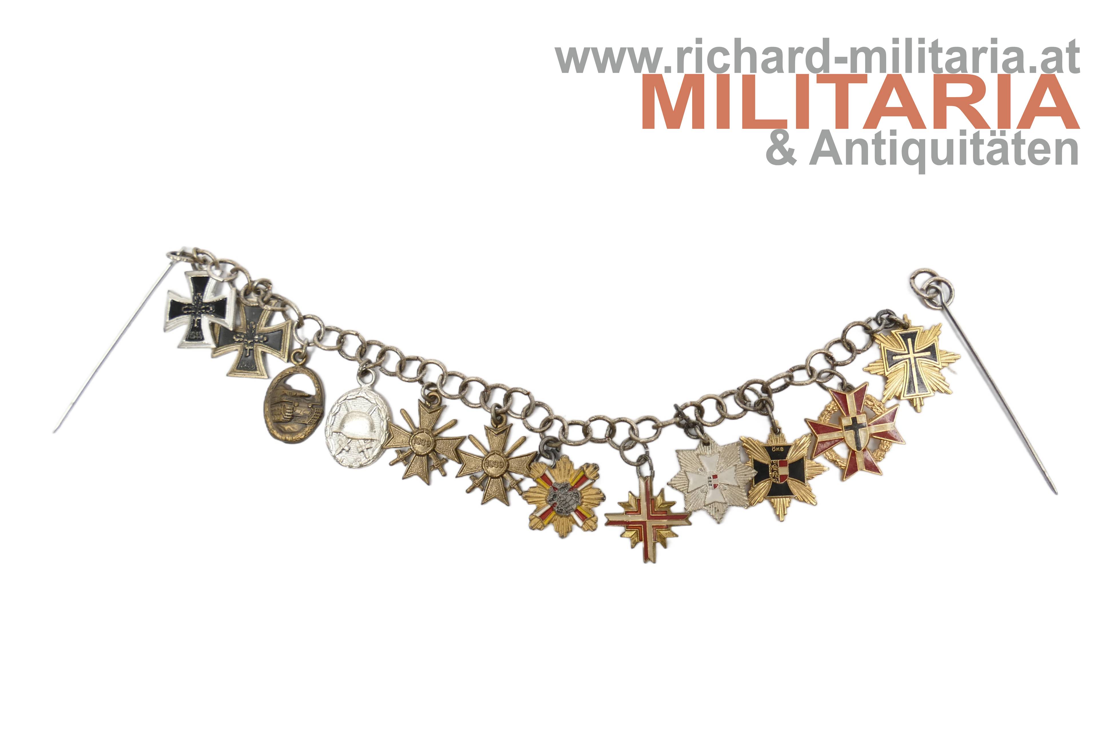 Kärntner WK2-Kämpfer Miniaturenkette 57er Ausführung