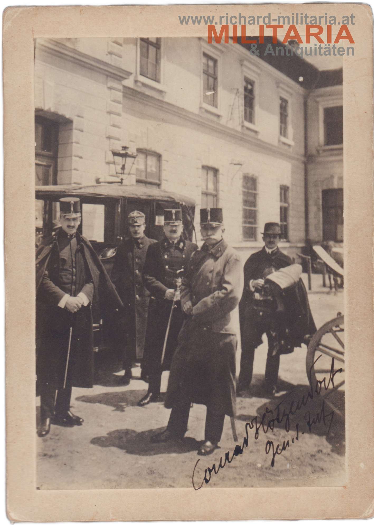 General Conrad v. Hötzendorf 1913 / Generalstabsreise Galizien - WIDMUNG!