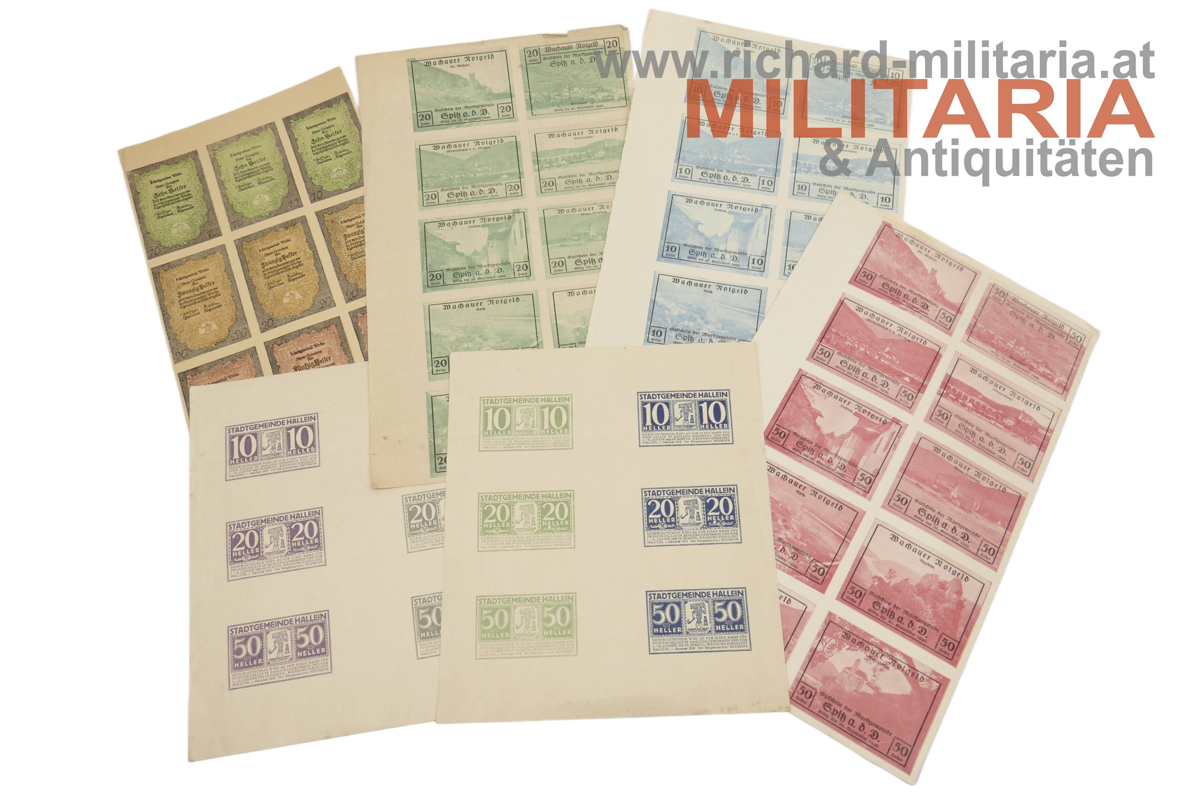 Notgeld-Konvolut