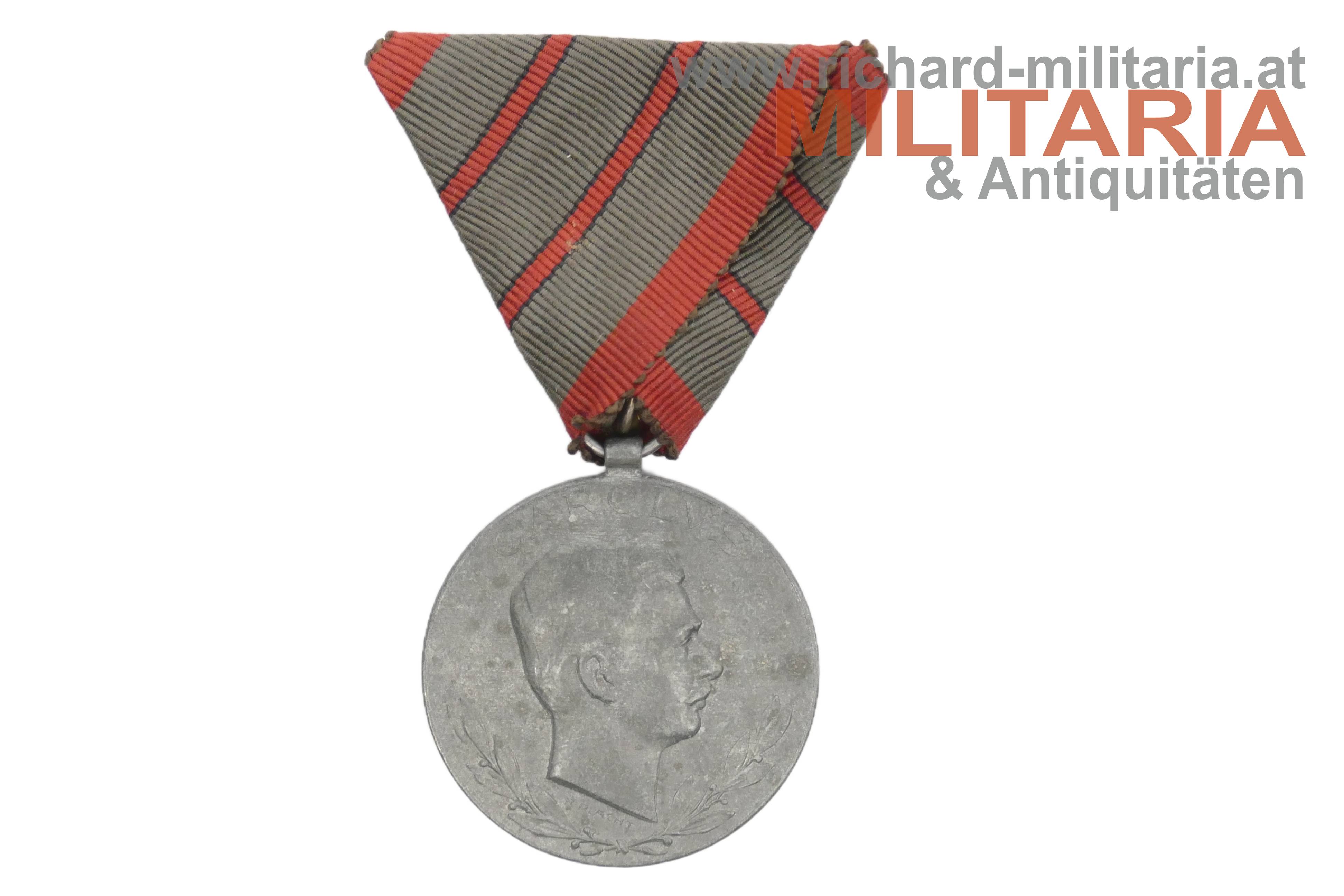 k.u.k. Verwundetenmedaille - zweifache Verwundung "W&A" & "1918" 