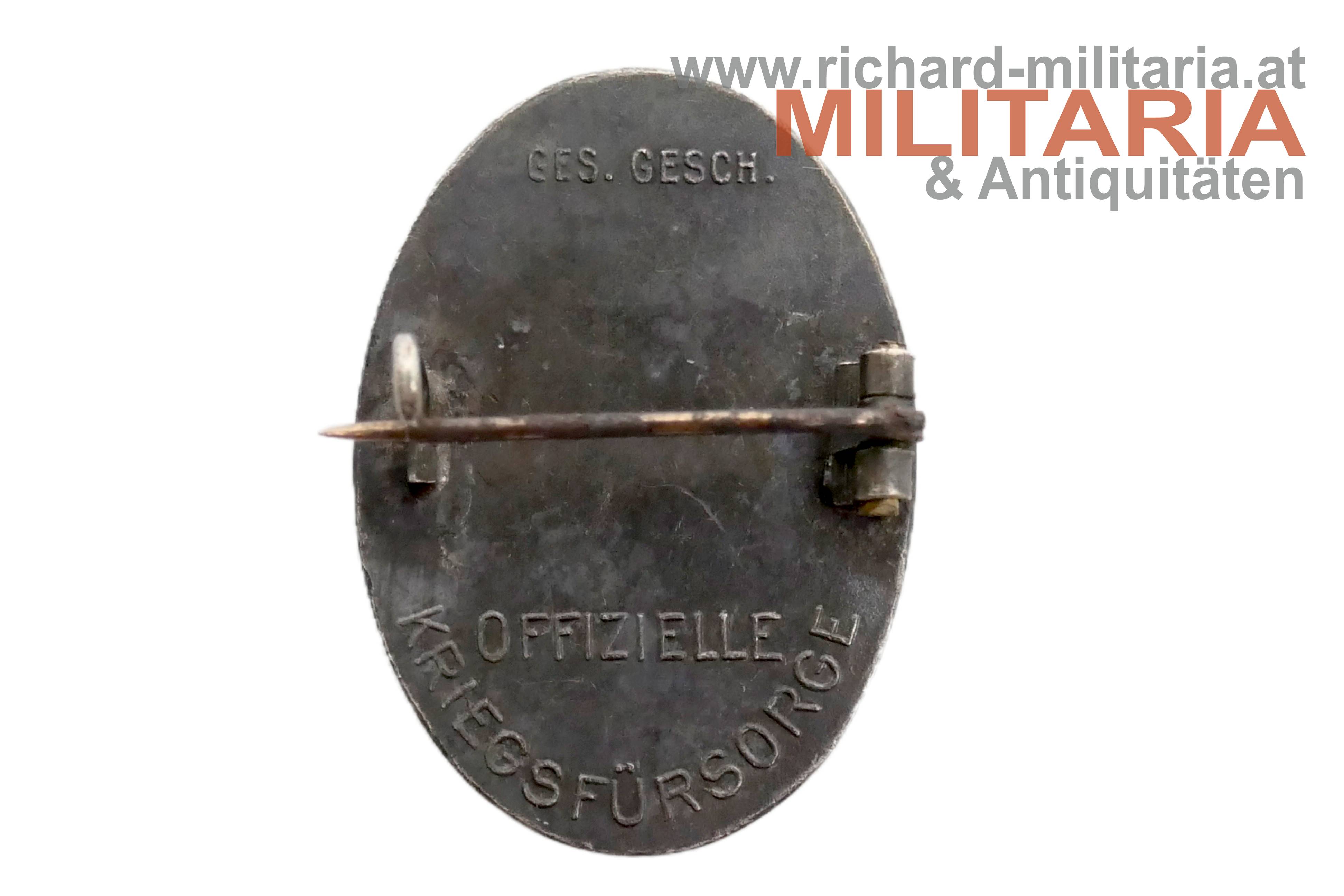 k.u.k. patriotisches Abzeichen - Italien bereue gebroch'ne Bundestreue 1915