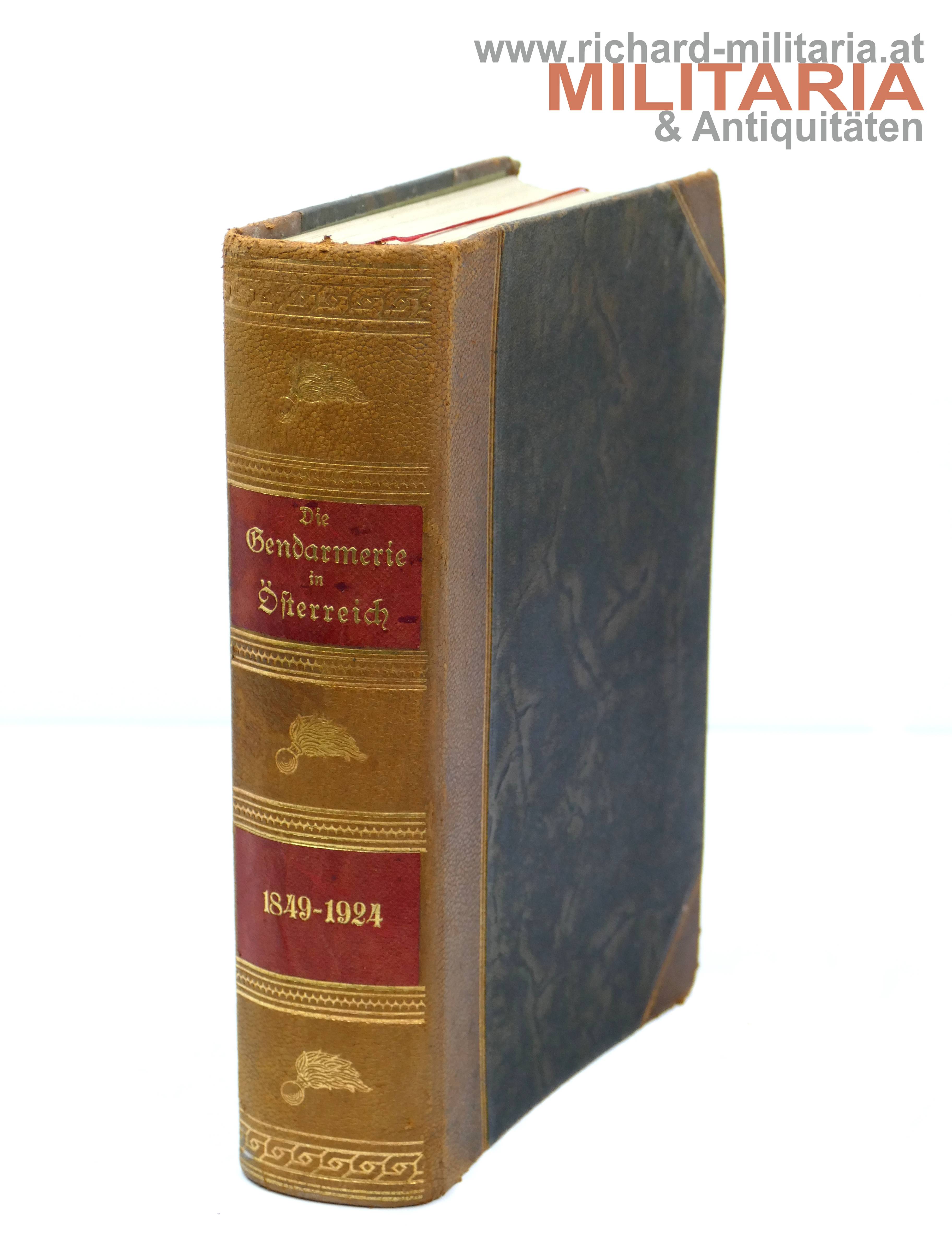 Gendarmerie in Österreich 1849-1924 (Ausgabe 1926) 