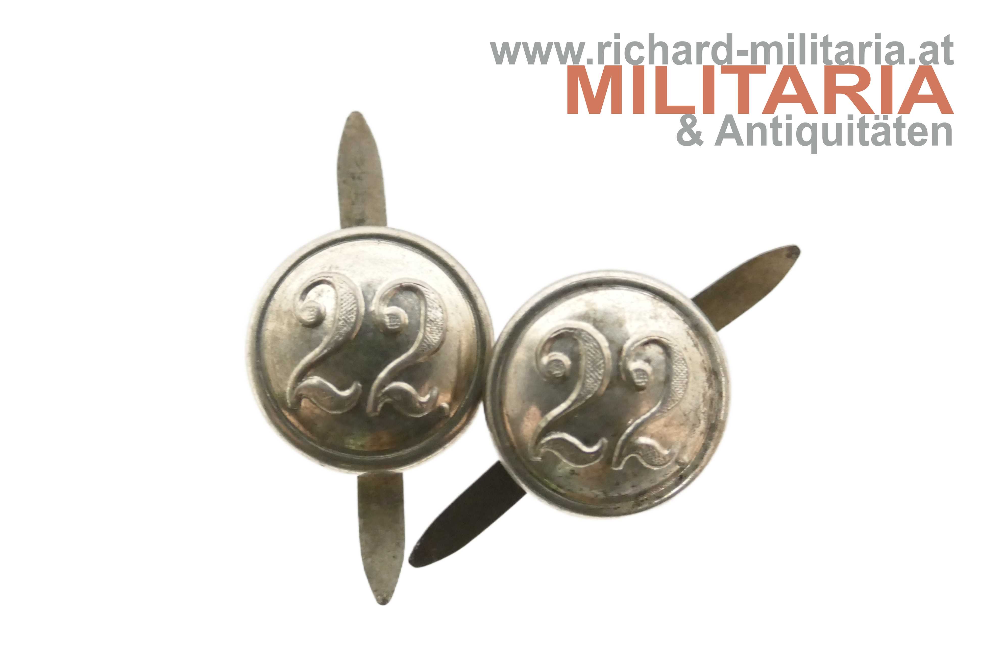 k.u.k. Kappenknöpfe Ldw. IR 22