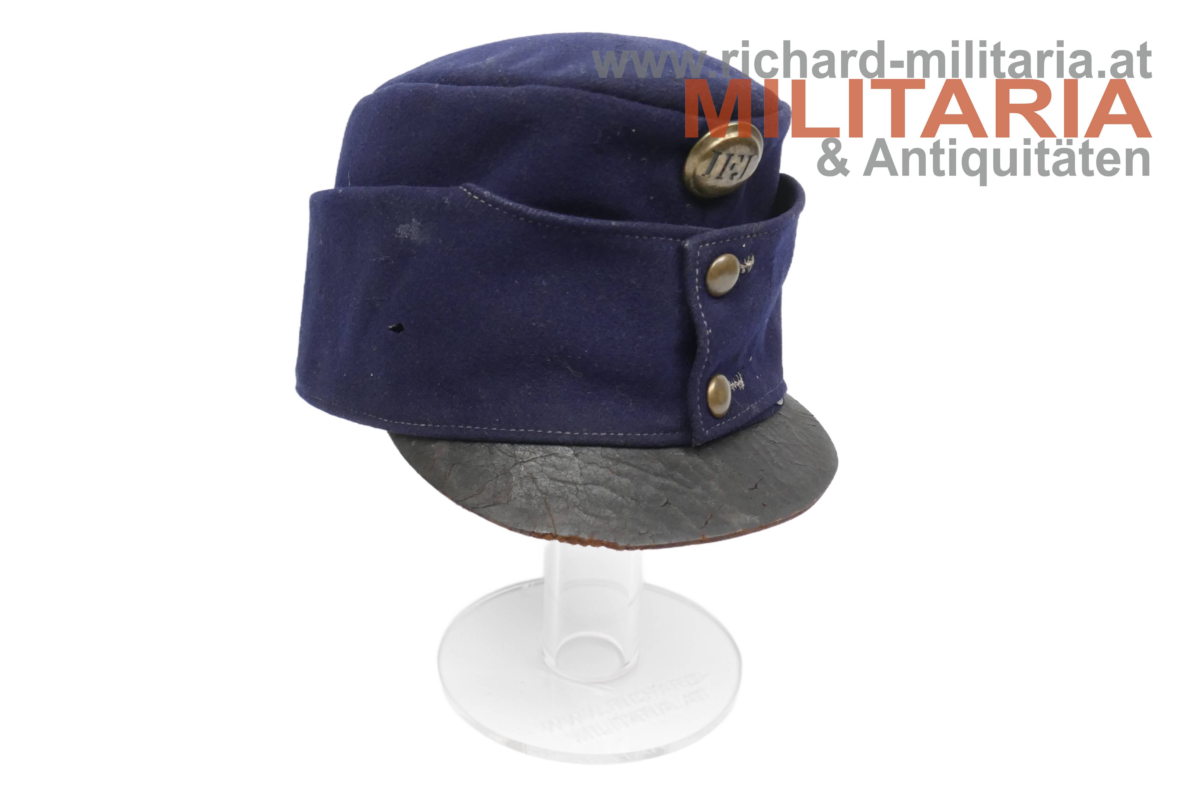 k.u. Honvéd-Infanterie - dunkelblaue Feldkappe M1873 für Mannschaften - "F.R. 1888"