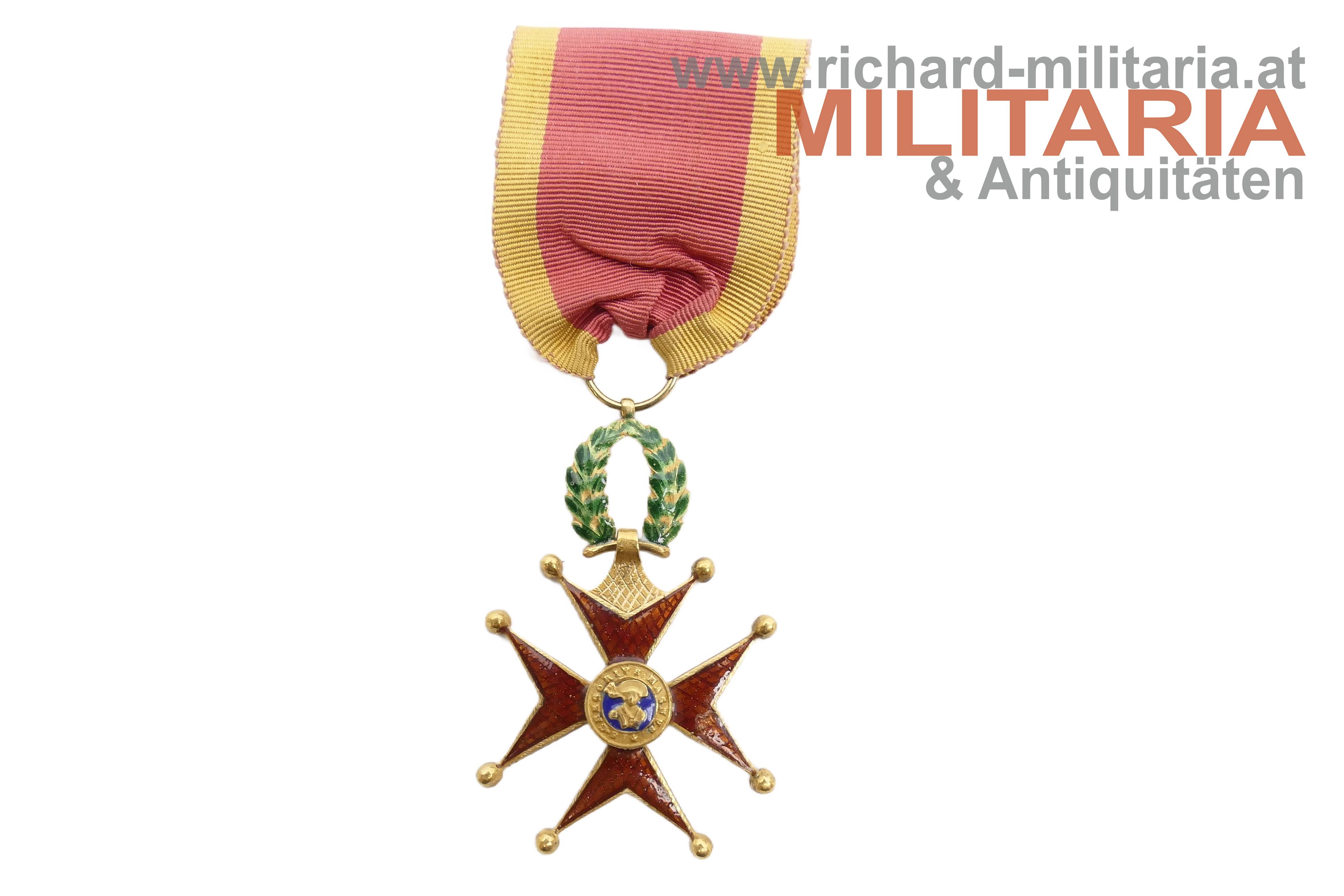 Vatikan - Heiliger Orden des Gregor des Großen - Ritterkreuz - 1. Typ (bis 1880) - GOLD