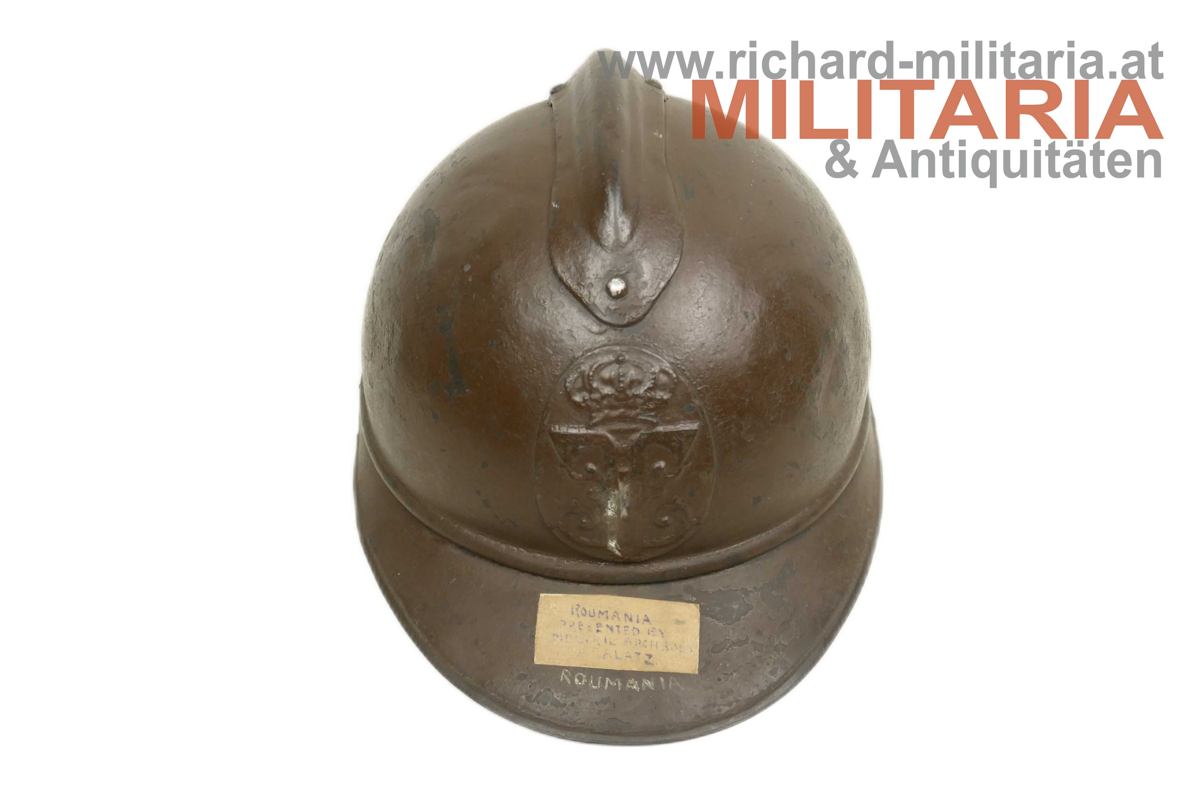 Rumänien Stahlhelm M15 Adrian - Ferdinand I.
