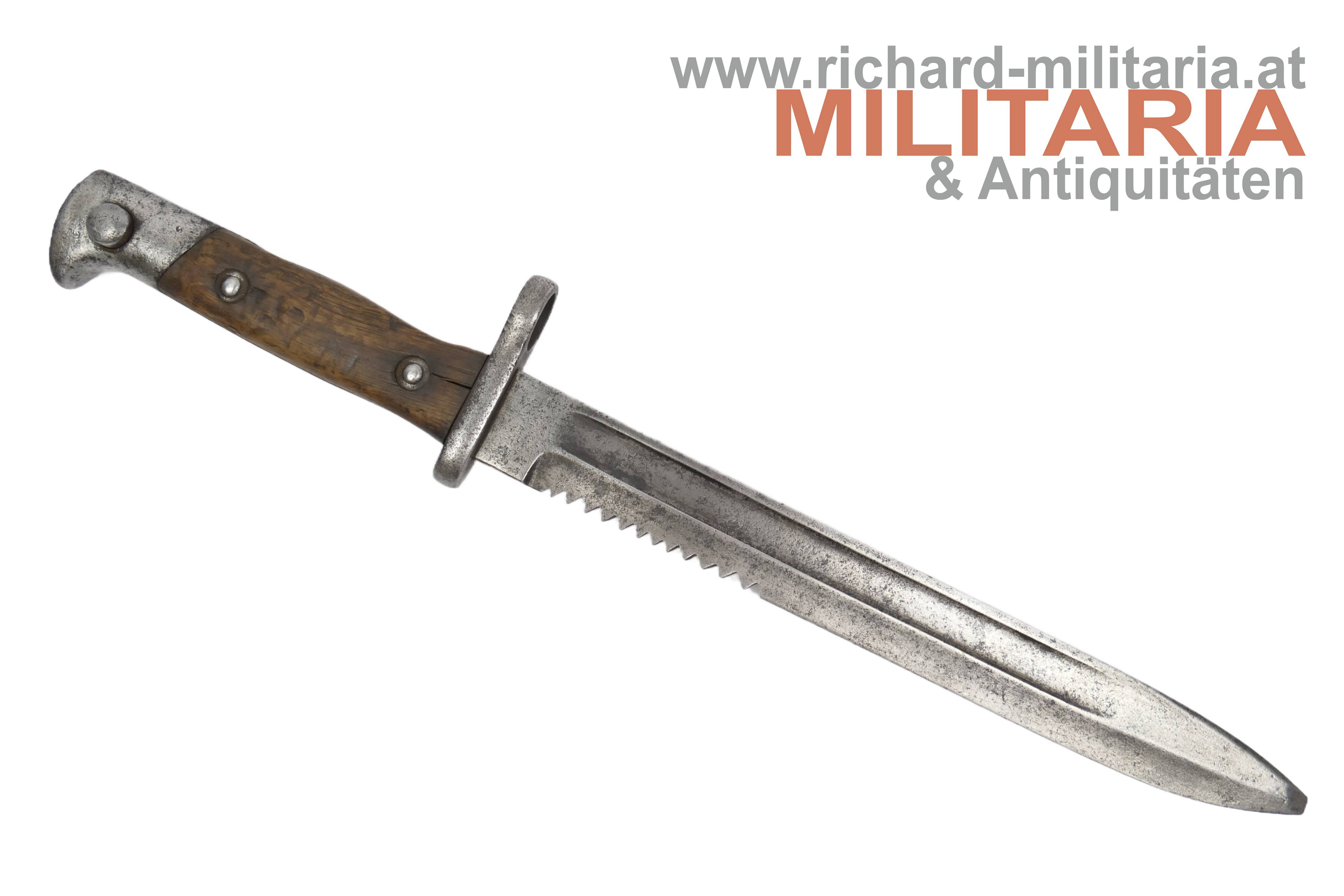 Deutschland - Bajonett M1871/84 - "108. R. 7. 92." - Sägezähne