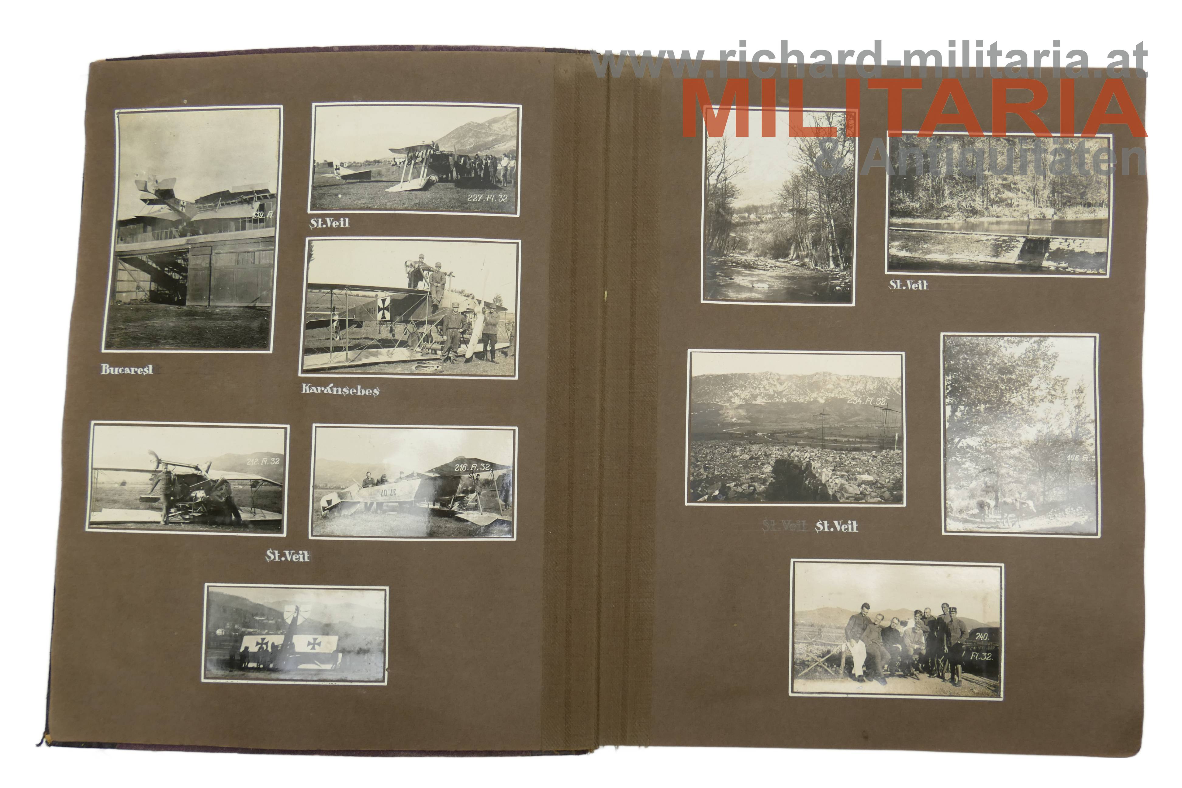 k.u.k. Fotoalbum Fliegertruppe Flik 32 - Italien Front 1917/18 - Herbstoffensive Duino