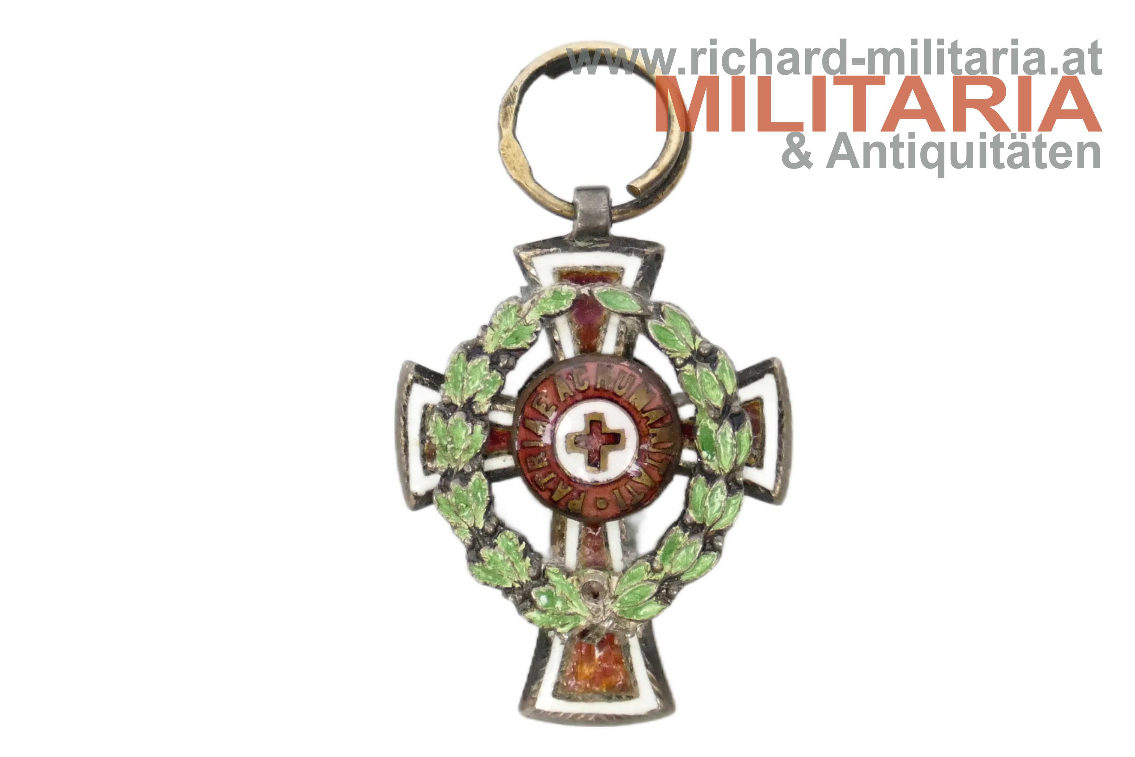 Rotes Kreuz - Ehrenzeichen 2. Klasse mit KD MINIATUR - SILBER "VM"