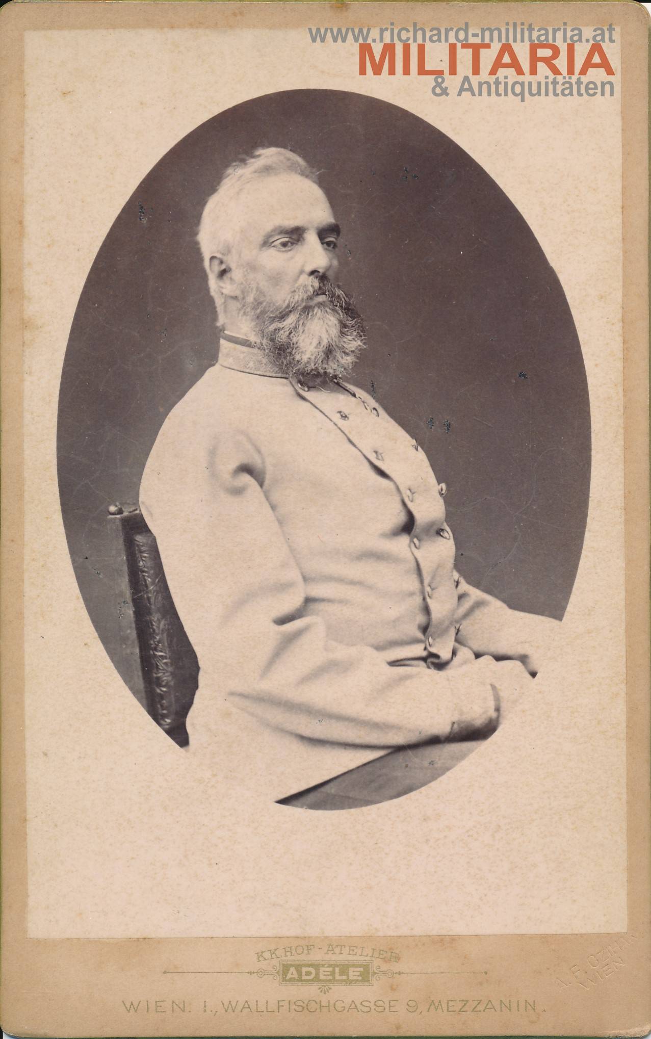 k.u.k. Hartkartonfoto - Erzherzog Heinrich von Österreich