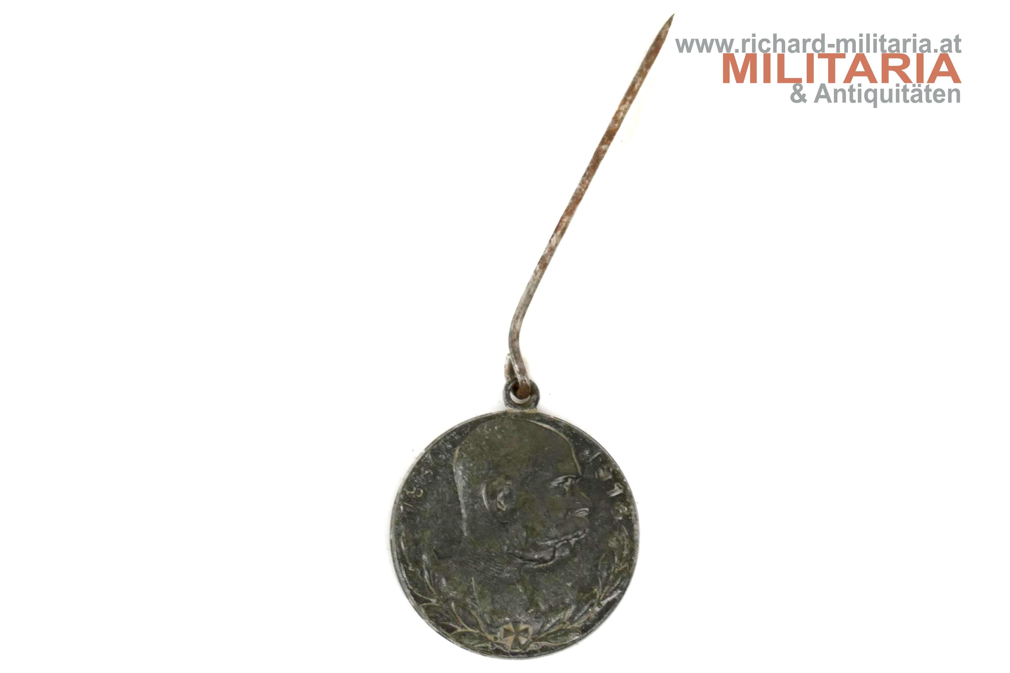 k.u.k. patriotischer Anstecker - Kaiser Franz Josef 1830-1916