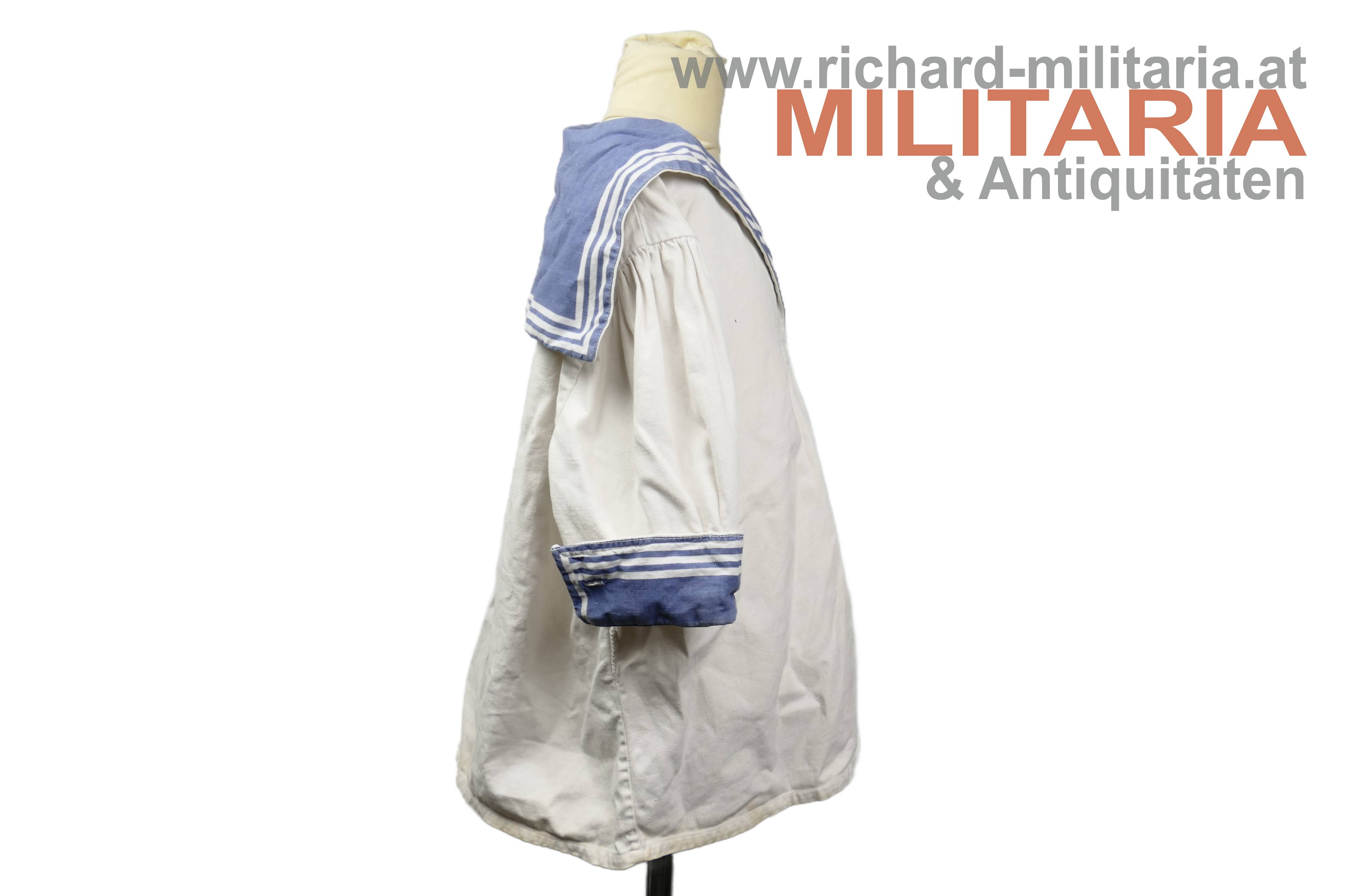 k.u.k. Kriegsmarine - zwei weiße Hemden für Kinder oder Zöglinge