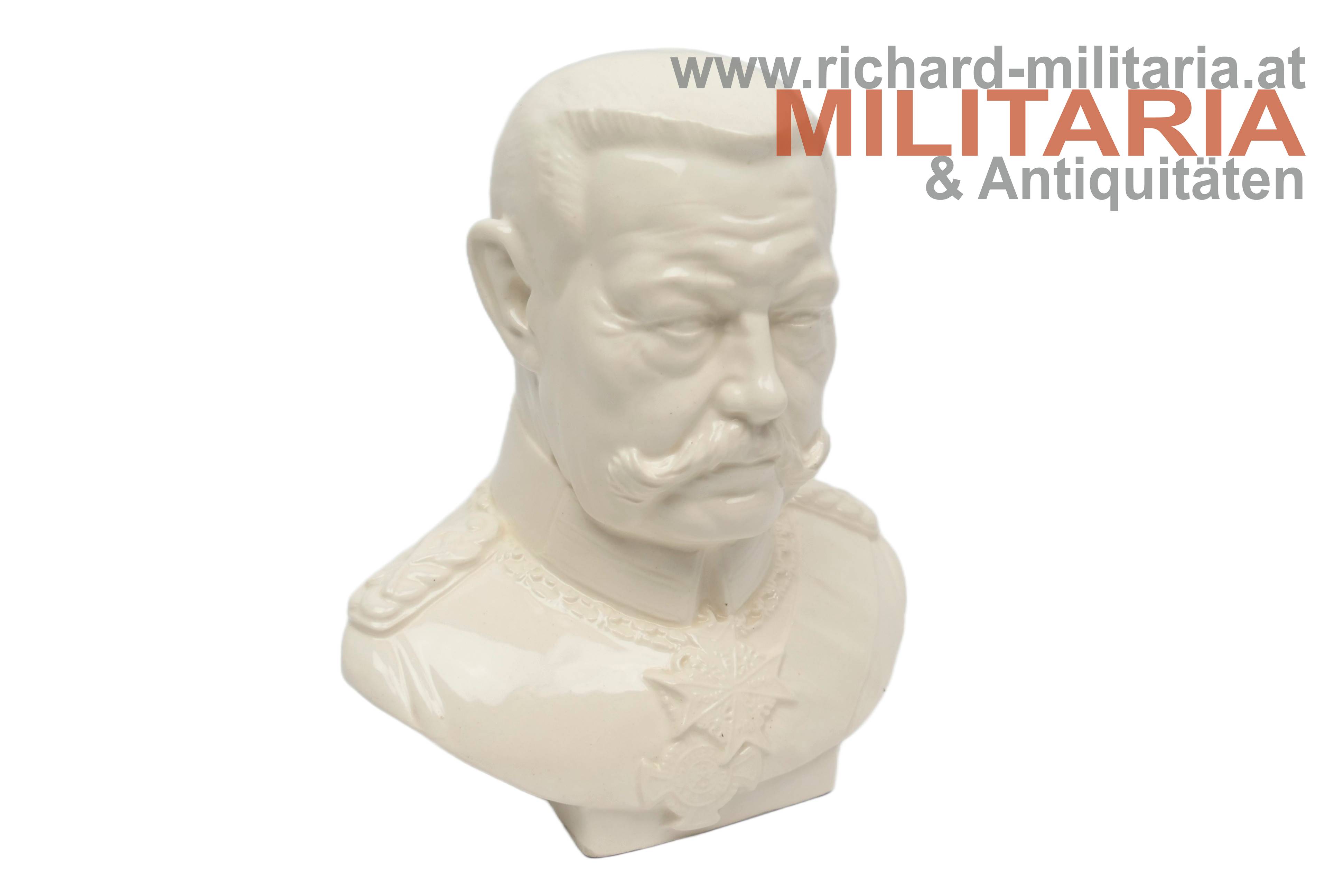 Keramikbüste - Paul von Hindenburg