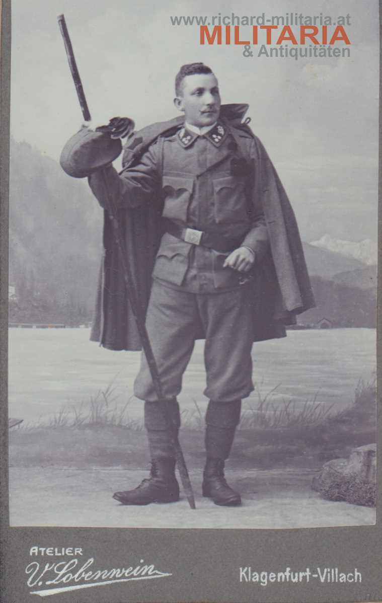 k.k. Hartkartonfoto - Landesschützen Zugsführer