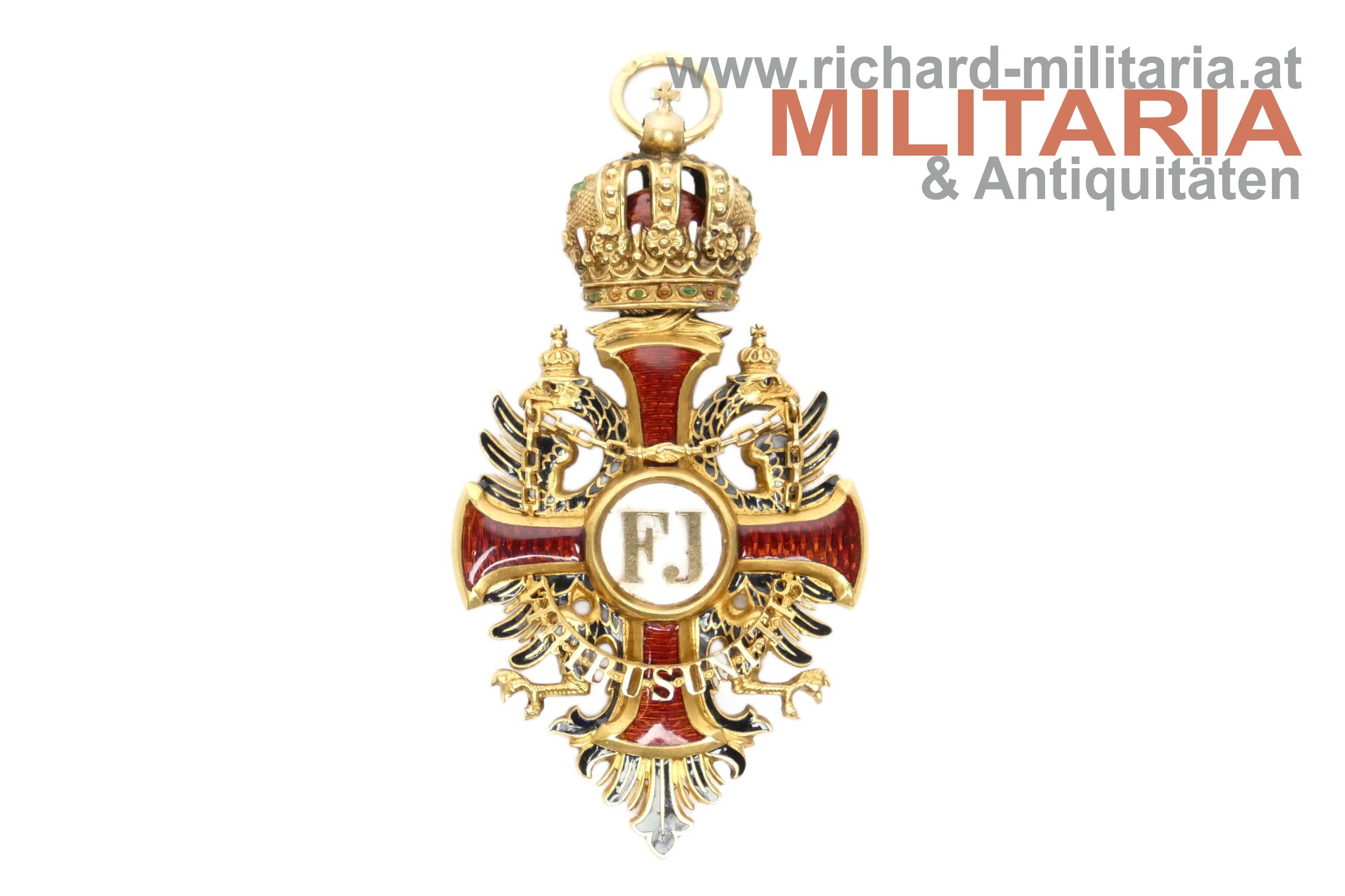k.u.k. Franz Josef-Orden - Großkreuzkleinod oder Komtur - GOLD - V. Mayer