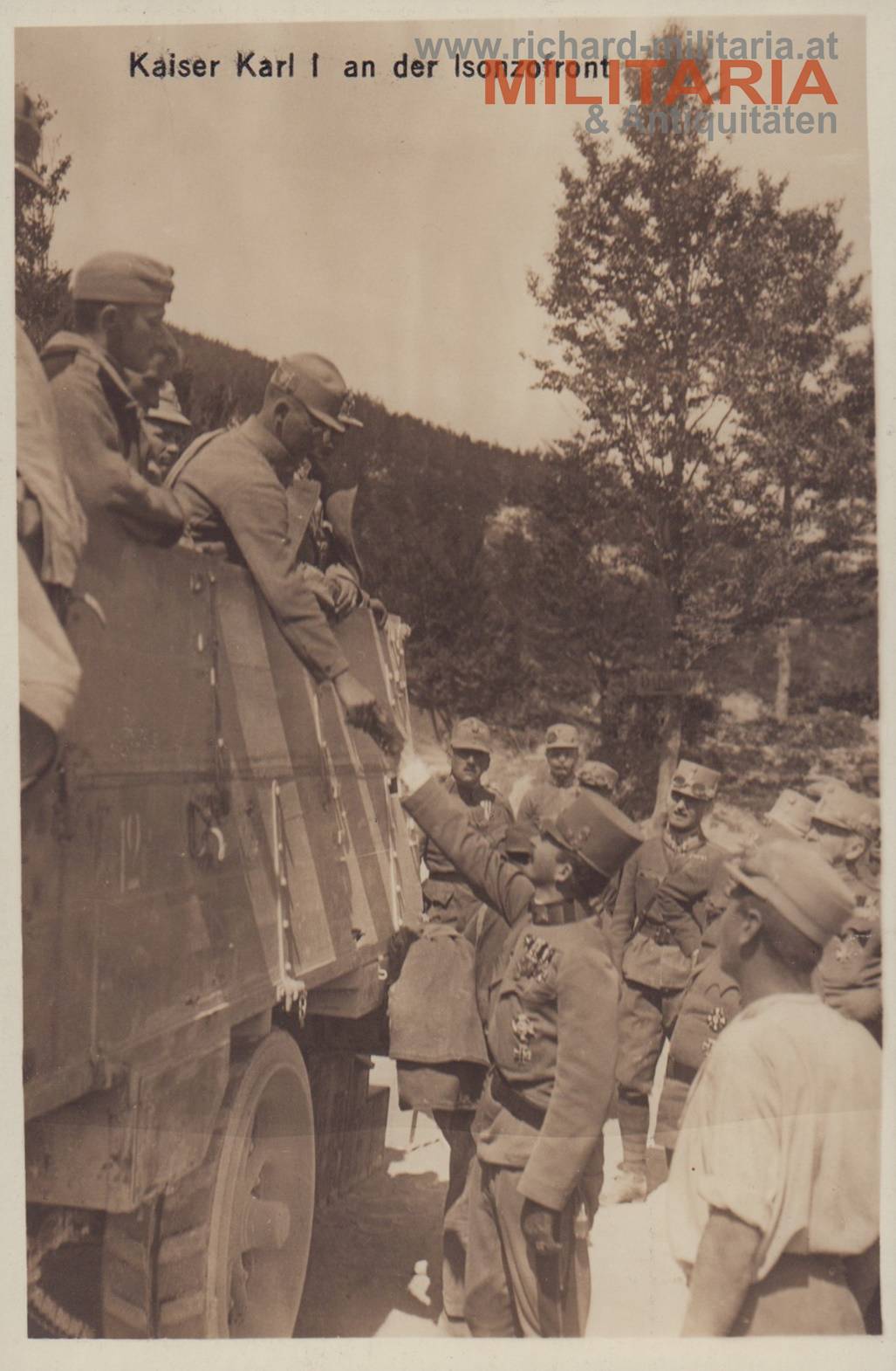 k.u.k. PK - Kaiser Karl an der Isonzofront