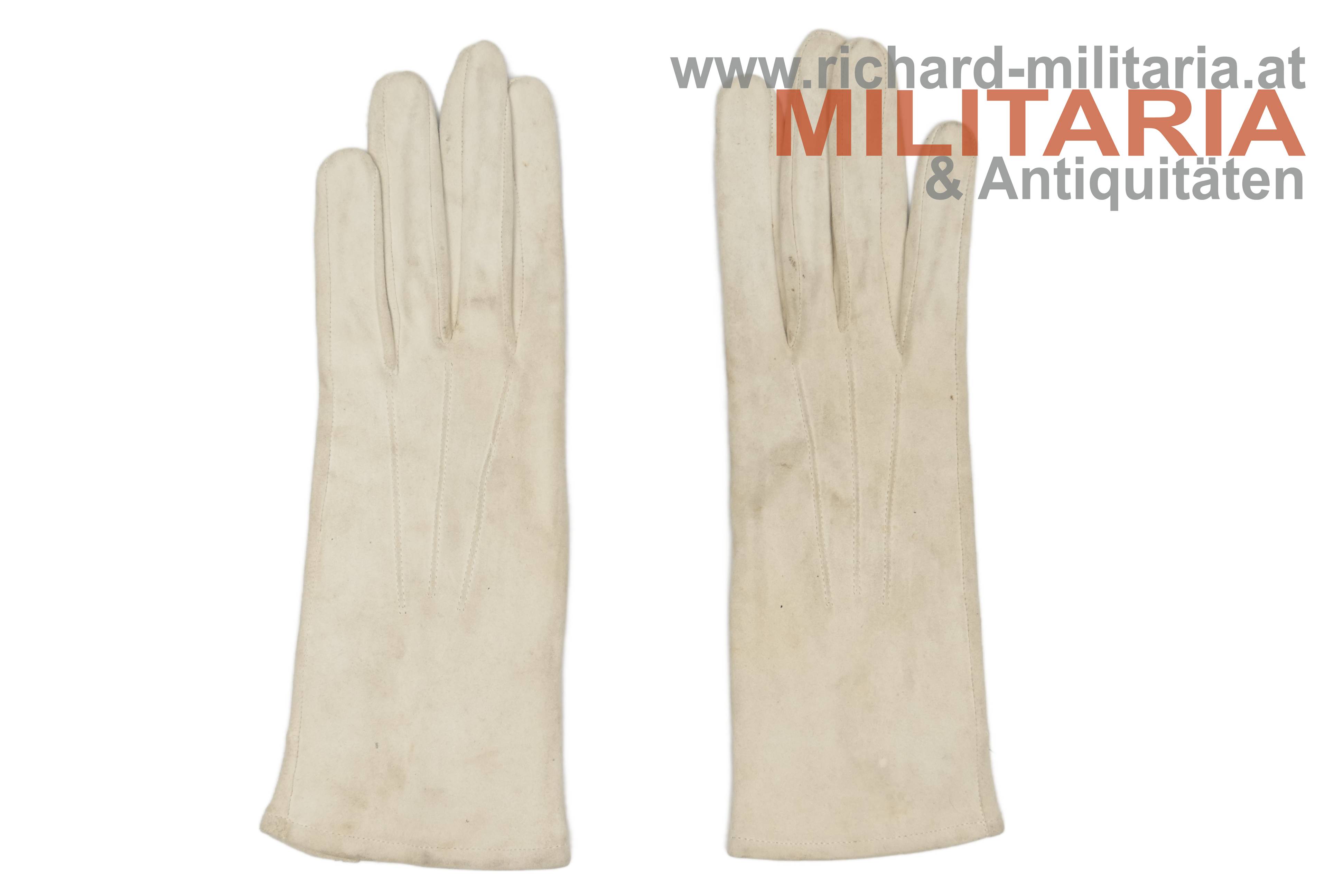 k.u.k. Offizier - Handschuhe & Celluloid-Kragen