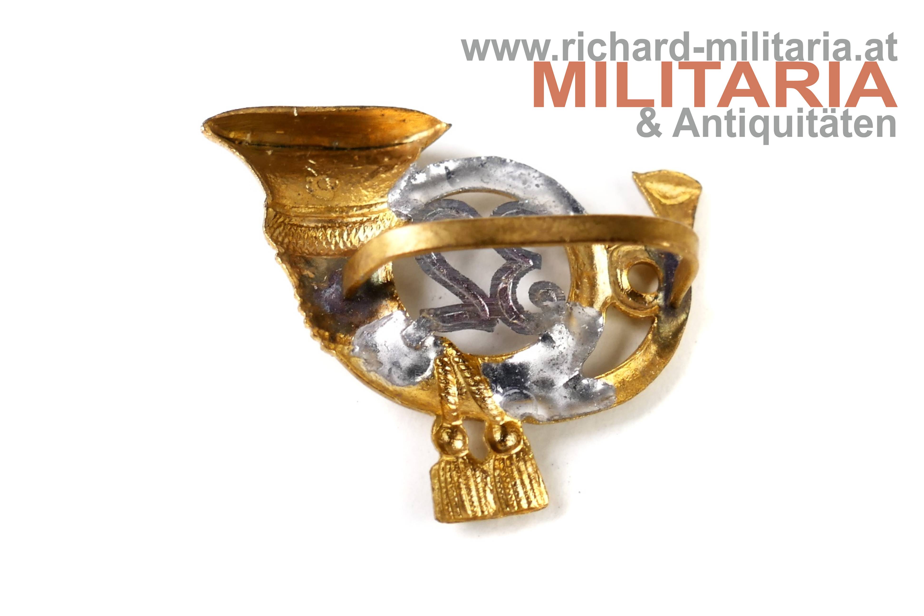 k.k. Jägerhorn für die Kappe - 32er Jäger