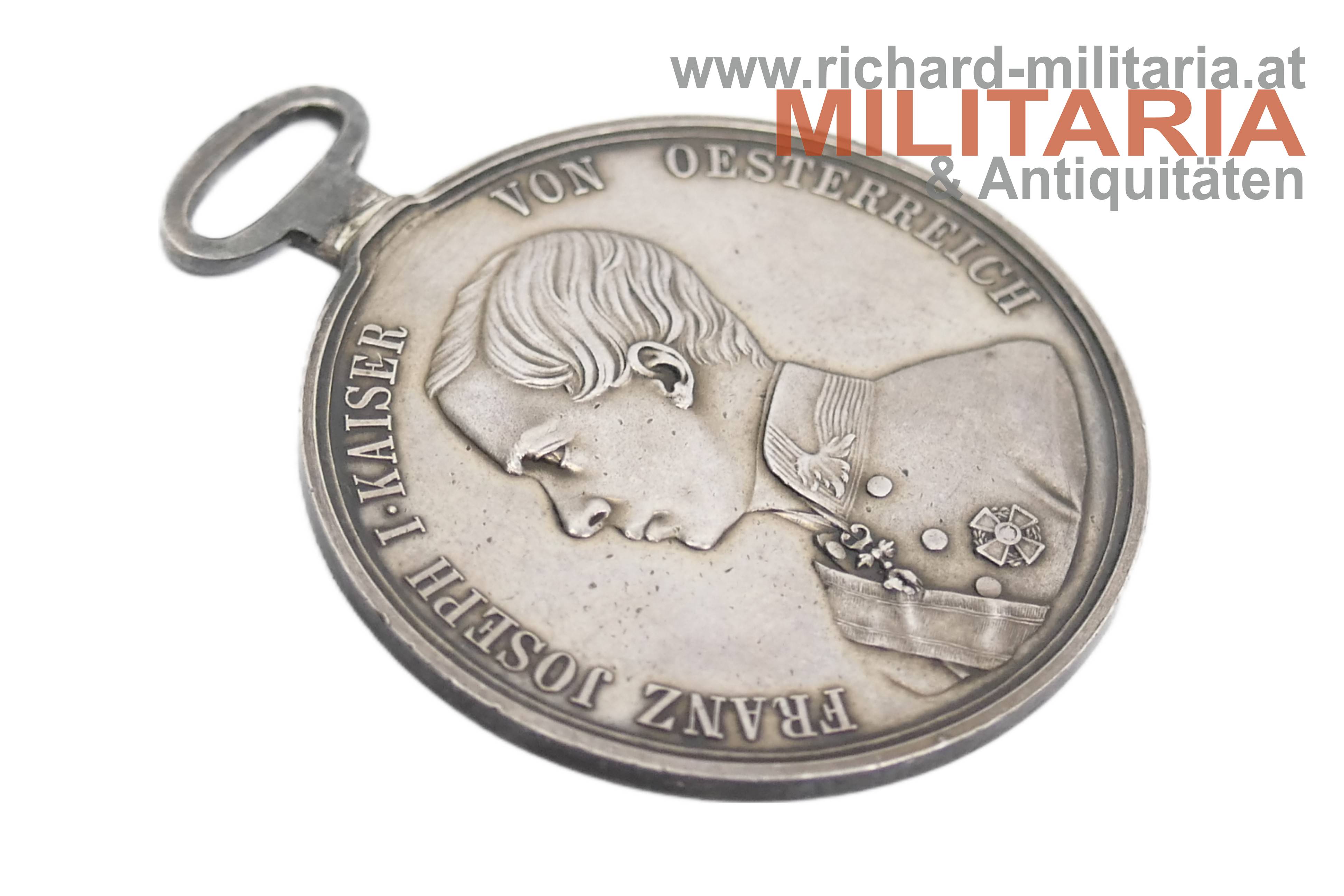 k.k. Silberne Tapferkeitsmedaille 1. Klasse - Kaiser Franz Josef - 1. Typ MINT!