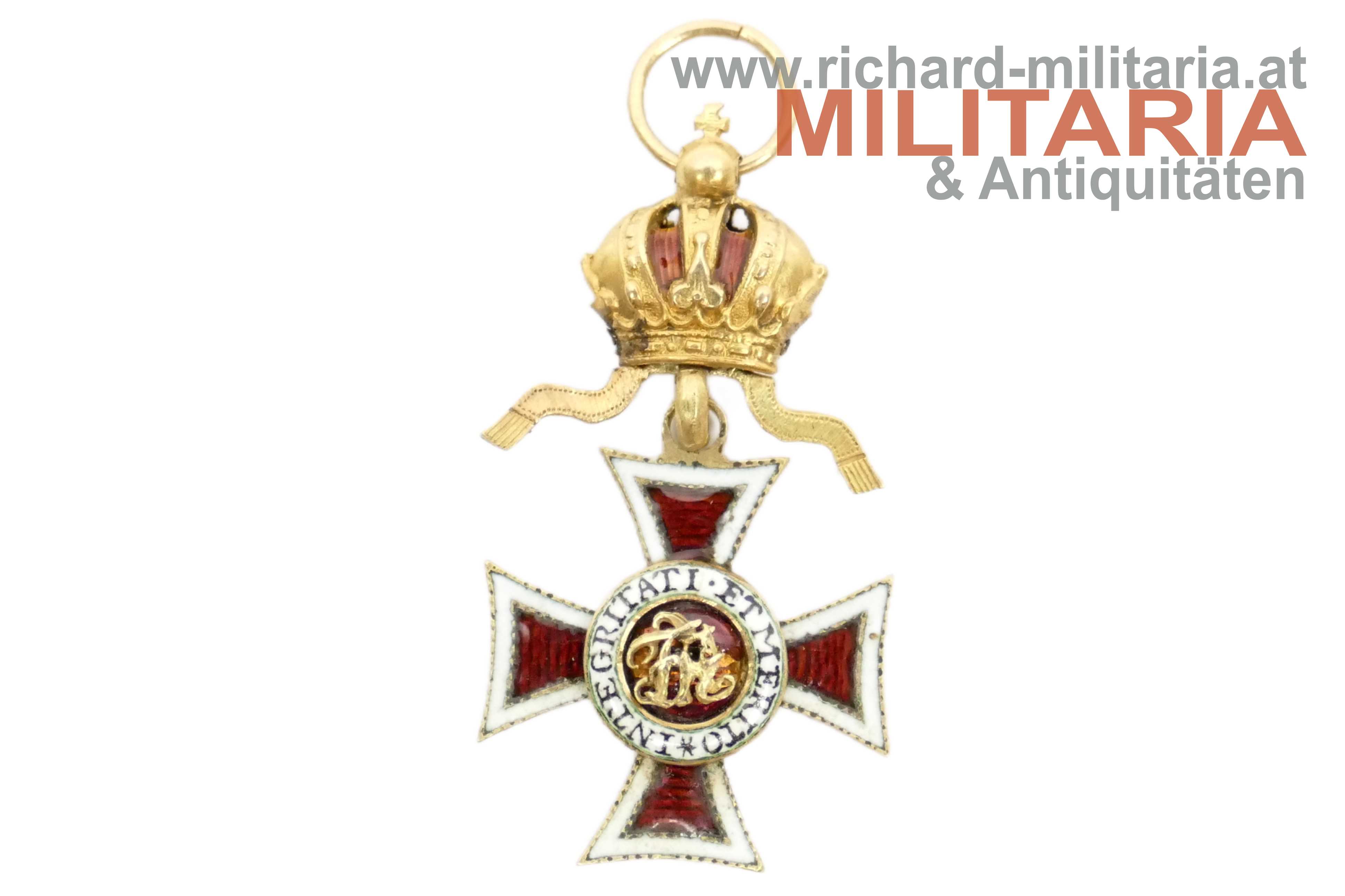 österr. kaiserl. Leopold-Orden - MINIATUR - GOLD - um 1860