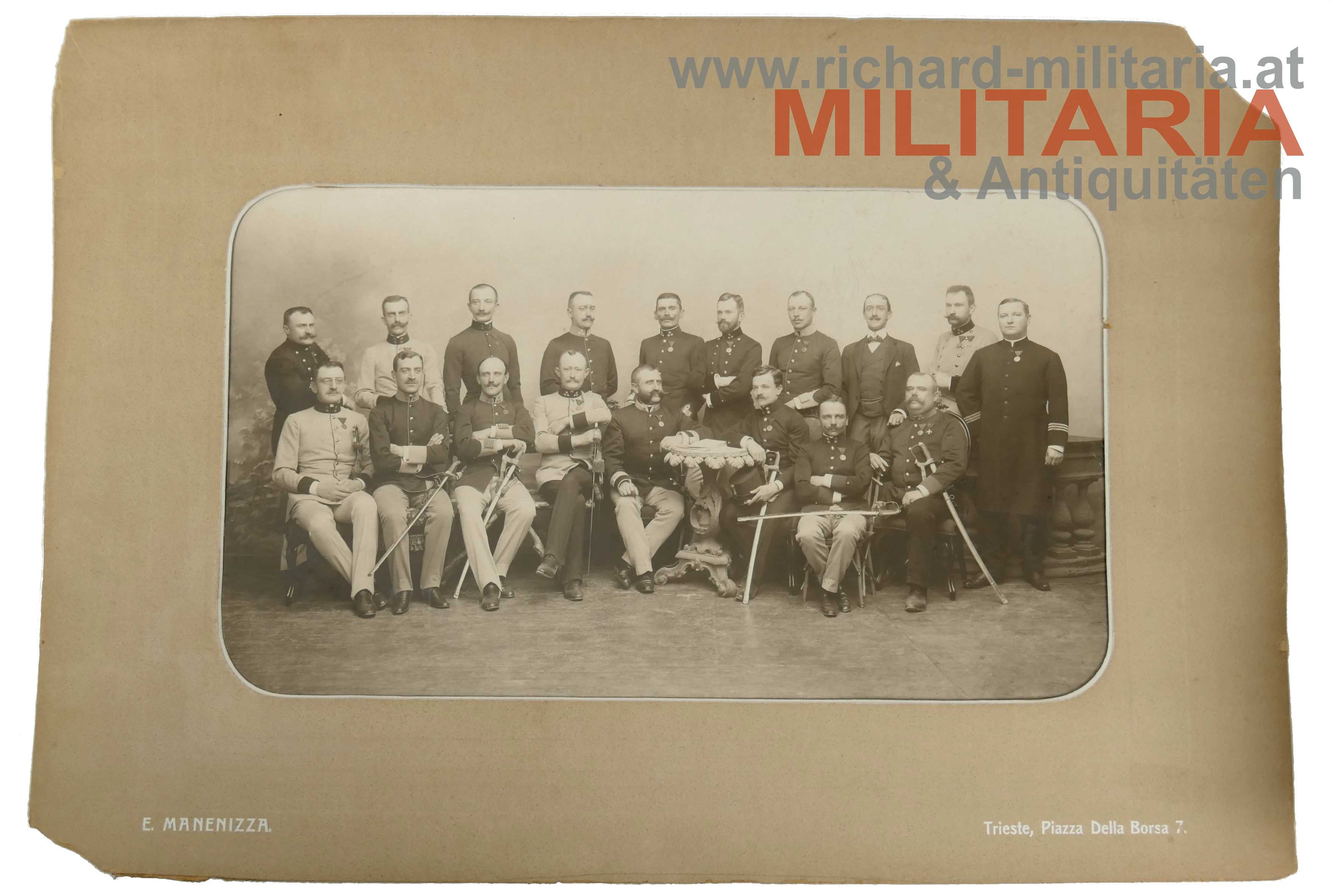 Gruppenfoto k.u.k. Offiziere/Beamte - Triest