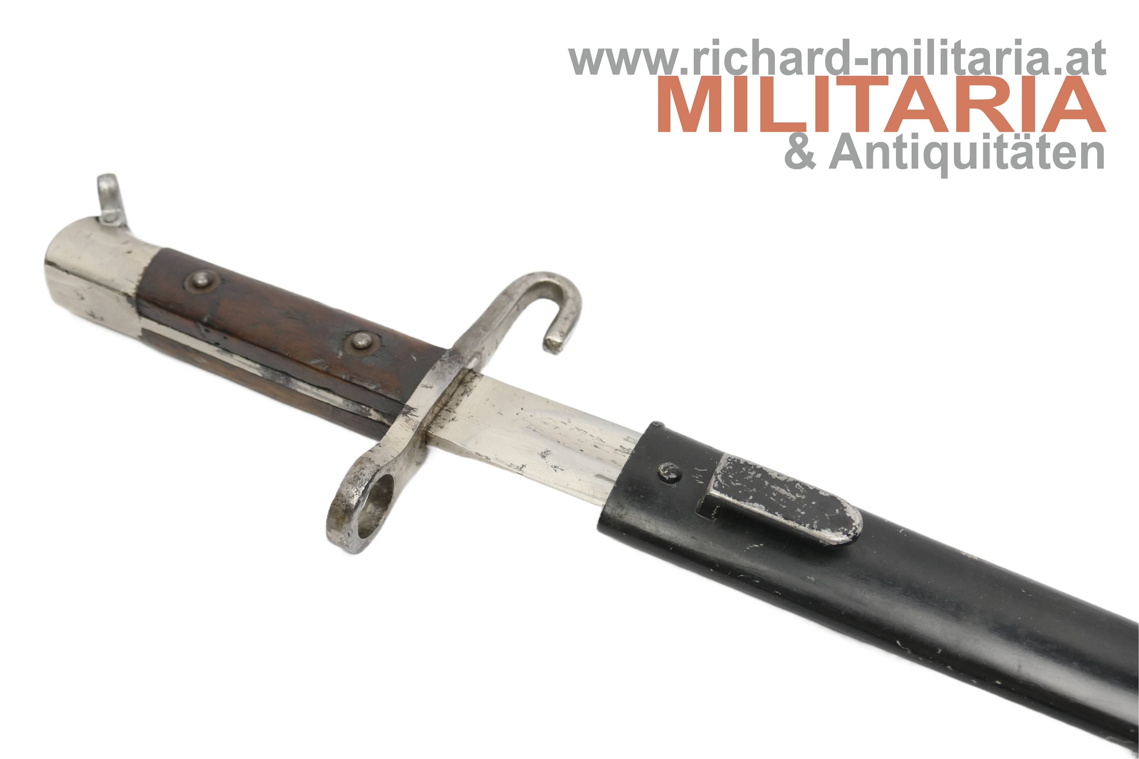 Messerbajonett M1895 - Offizier vernickelt - nicht aufpflanzbar