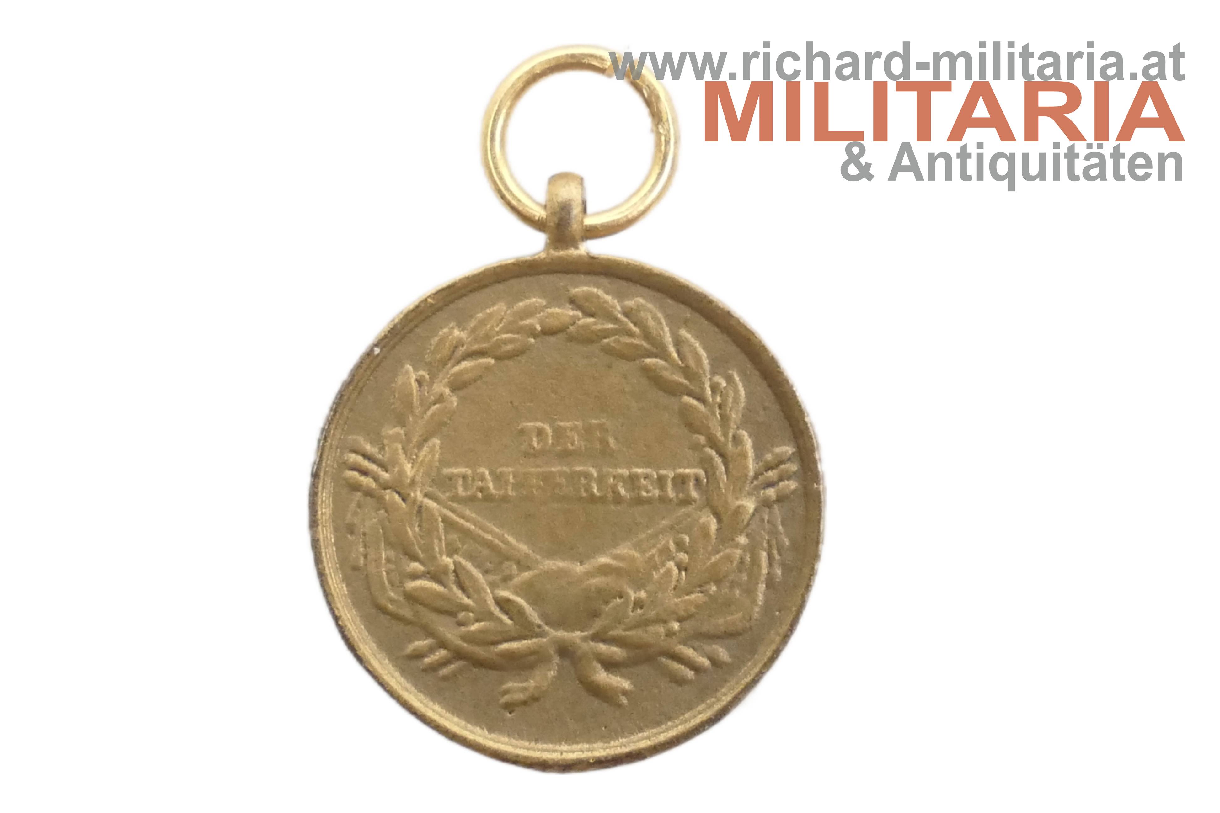 k.u.k. Bronzene Tapferkeitsmedaille Kaiser Franz Joseph - MINIATUR