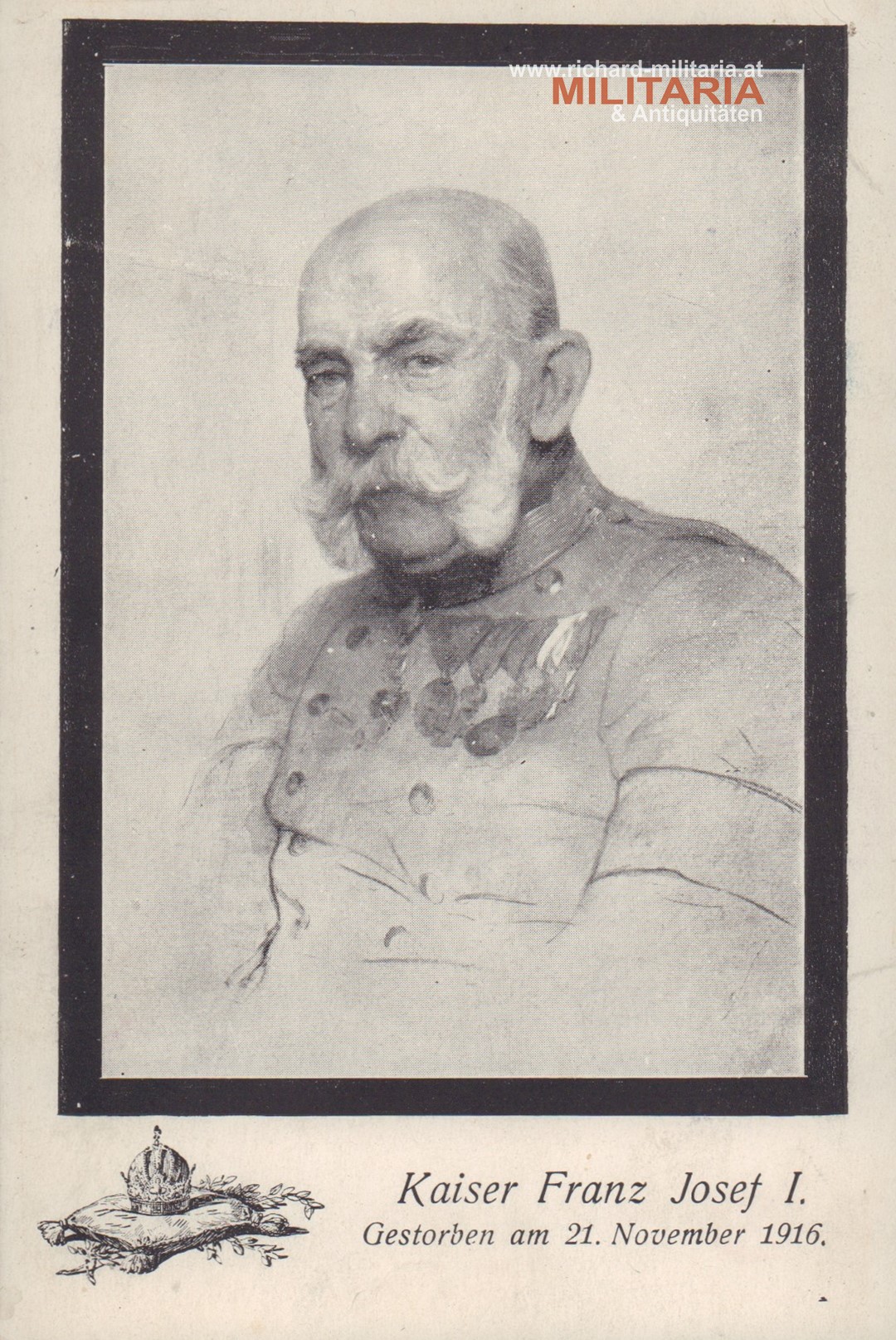 k.u.k. PK "Kaiser Franz Josef I. - Gestorben am 21. November 1916"