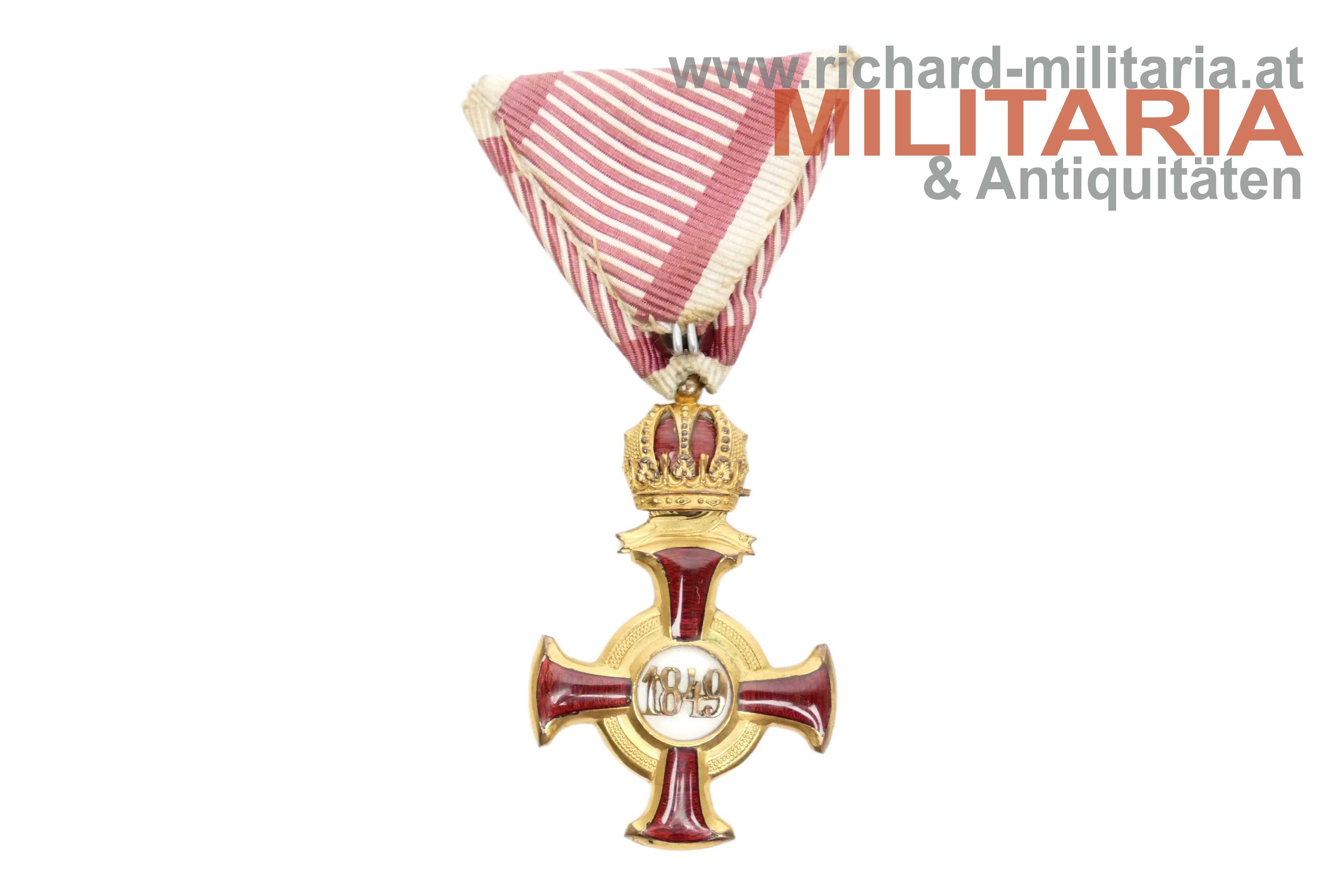 k.u.k. Goldenes Verdienstkreuz mit der Krone - Kunz