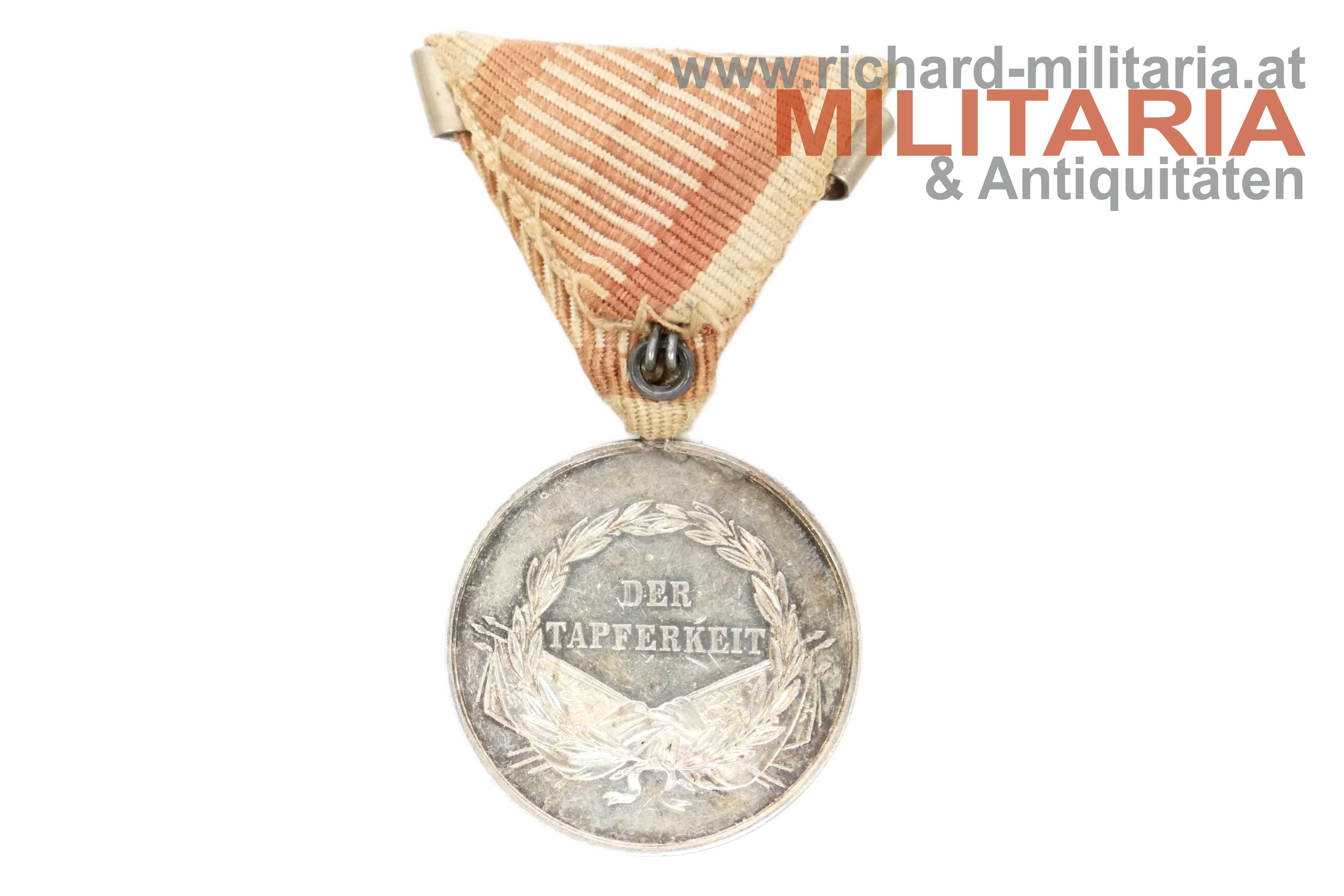 k.u.k. Silberne Tapferkeitsmedaille 1. Klasse FJ1 - WH-Spange ZIMBLER
