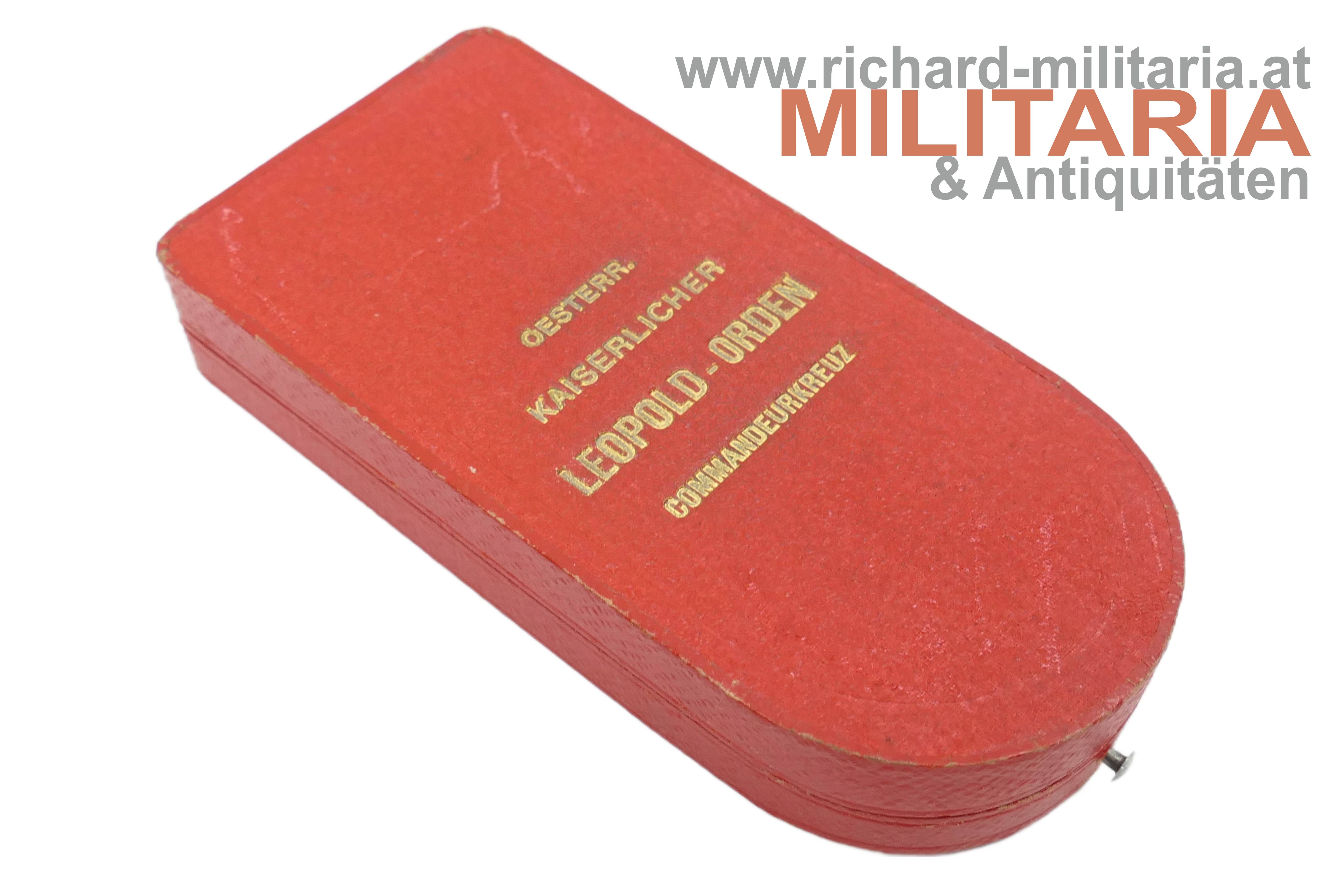 ETUI - öster. kaiserl. Leopold Orden Kommandeurkreuz mit Schwertern