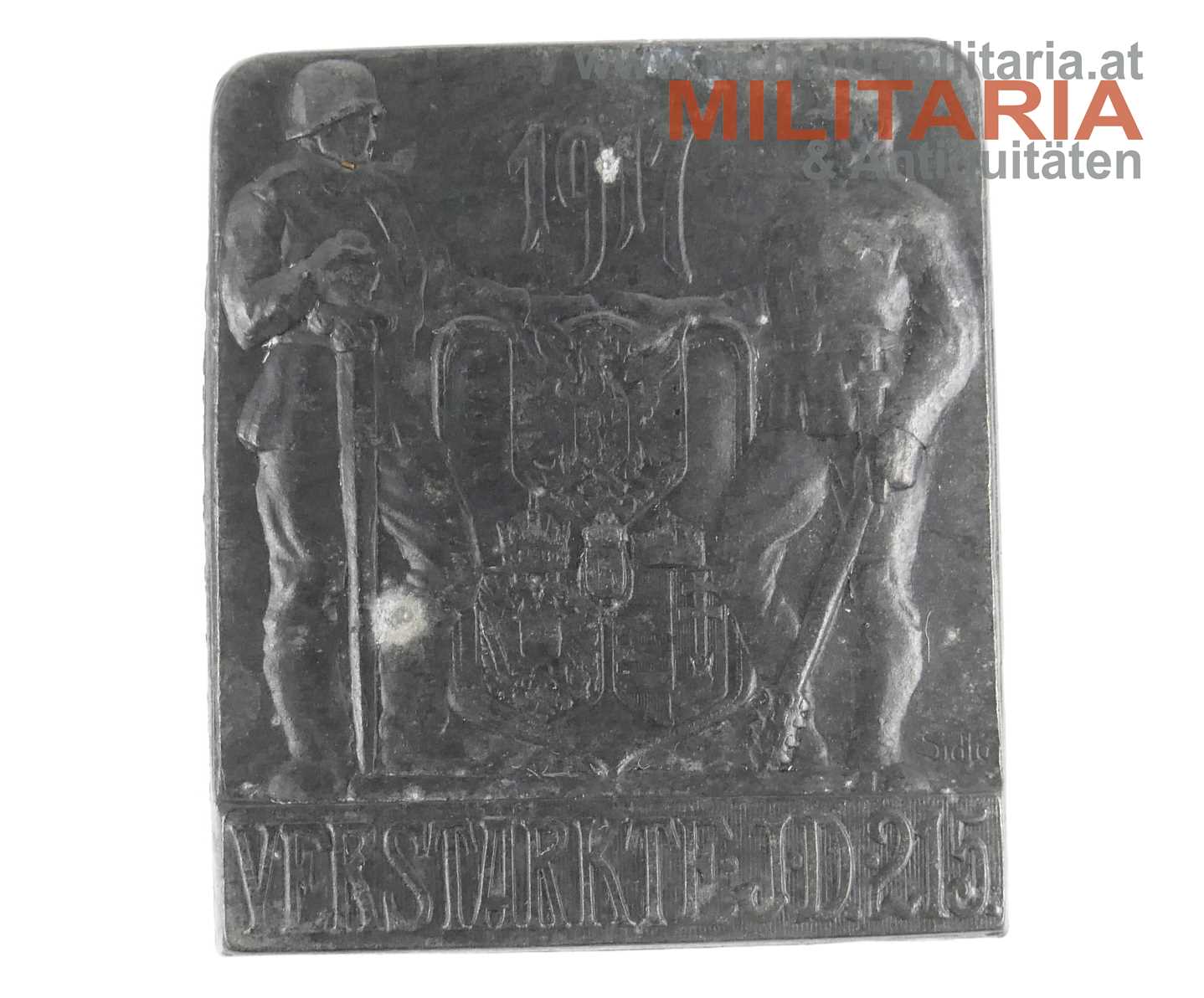 k.u.k. Kappenabzeichen- Verstärkte ID 215 / 1917 